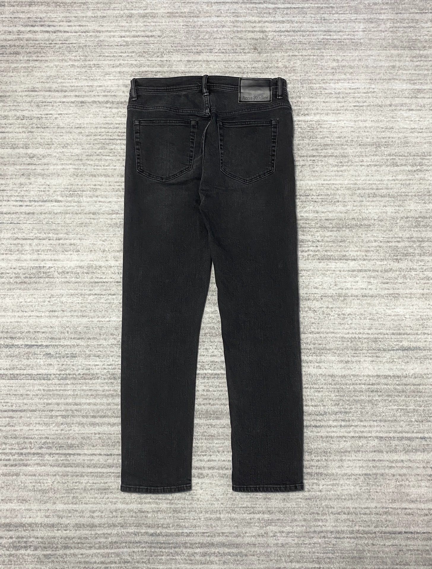 Acne Studios Acne Studios Washed Black MicroSlim Straight Jeans 29 Size US 29 - 4 Thumbnail