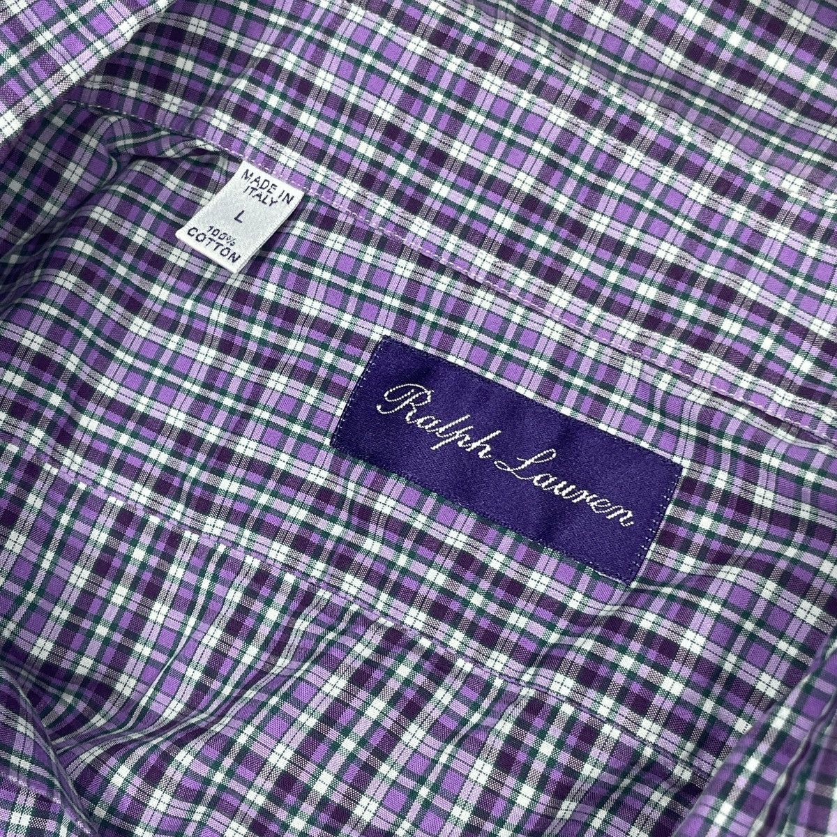 Ralph Lauren Purple Label Ralph Lauren Purple Label Checkered Longsleeve Size US L / EU 52-54 / 3 - 6 Thumbnail