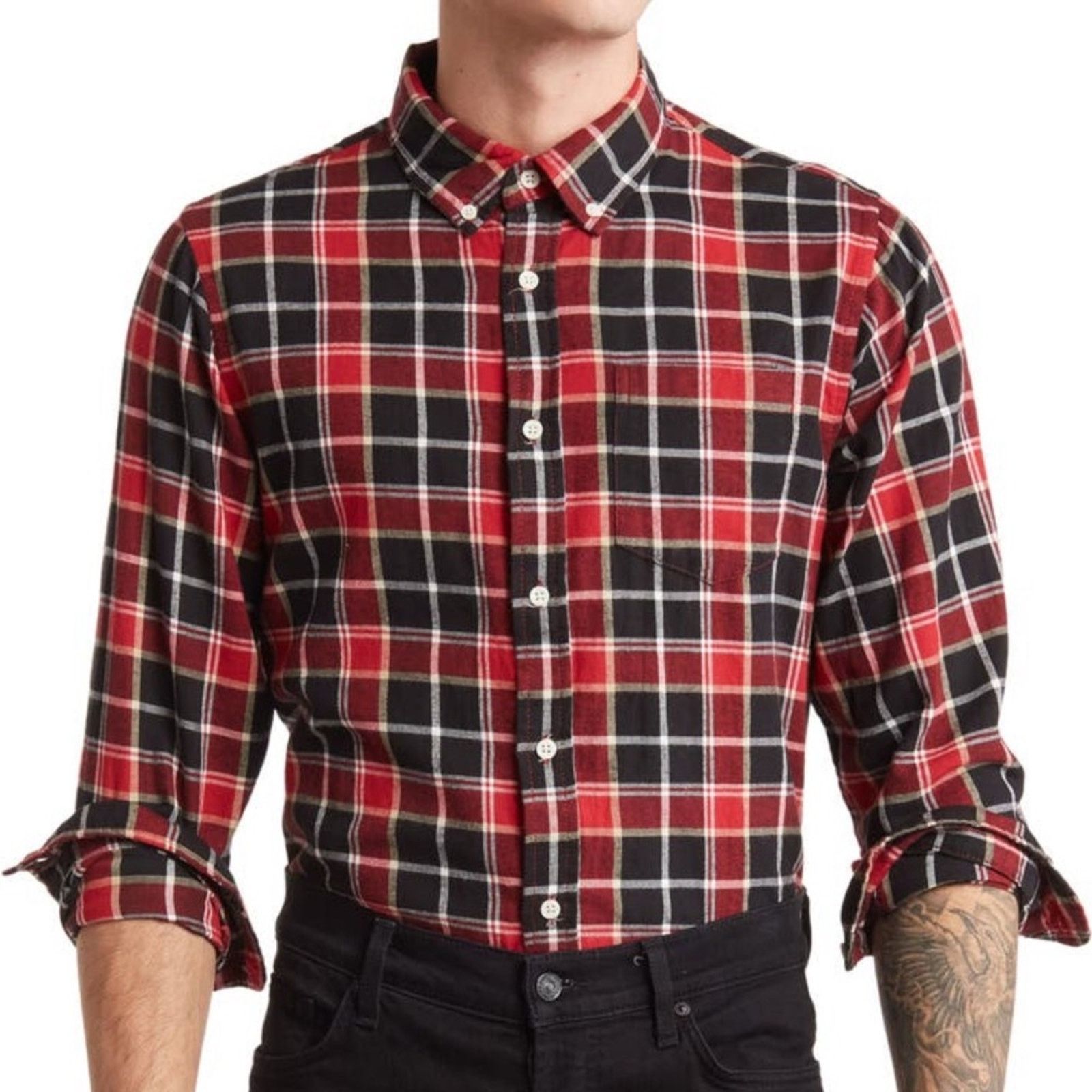 Slate & Stone Slate & Stone Flannel Long Sleeve Shirt Size L Size US L / EU 52-54 / 3 - 1 Thumbnail