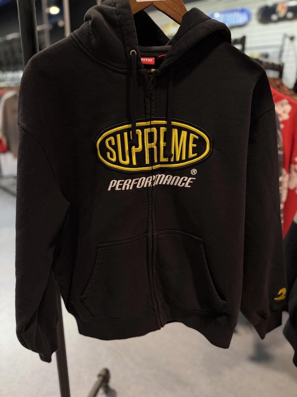 Supreme Supreme Performance Zip Up Hooded Sweatshirt Black Size (M) Size US M / EU 48-50 / 2 - 3 Thumbnail