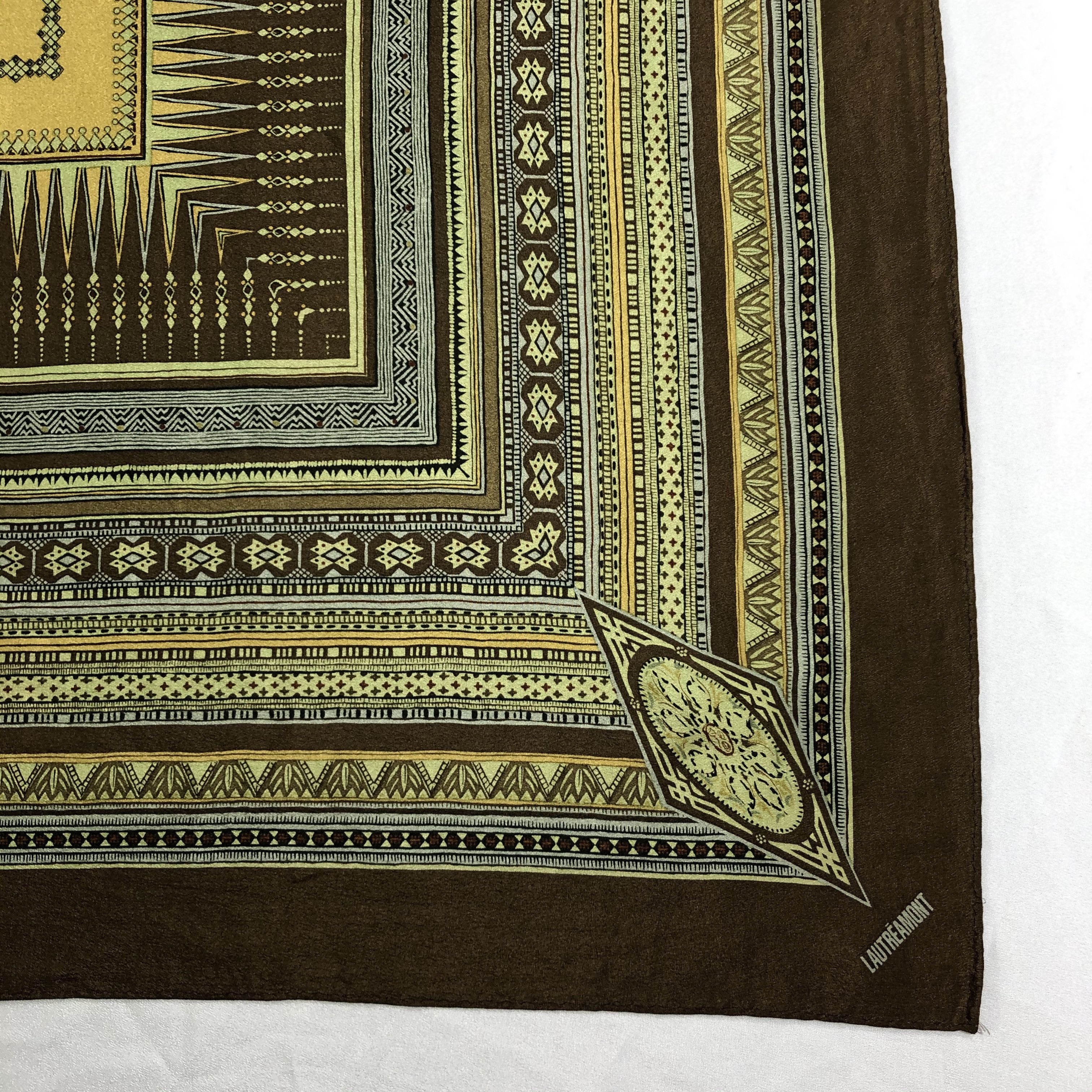 Vintage Vintage Lautreamont Silk Scarf Size ONE SIZE - 3 Thumbnail