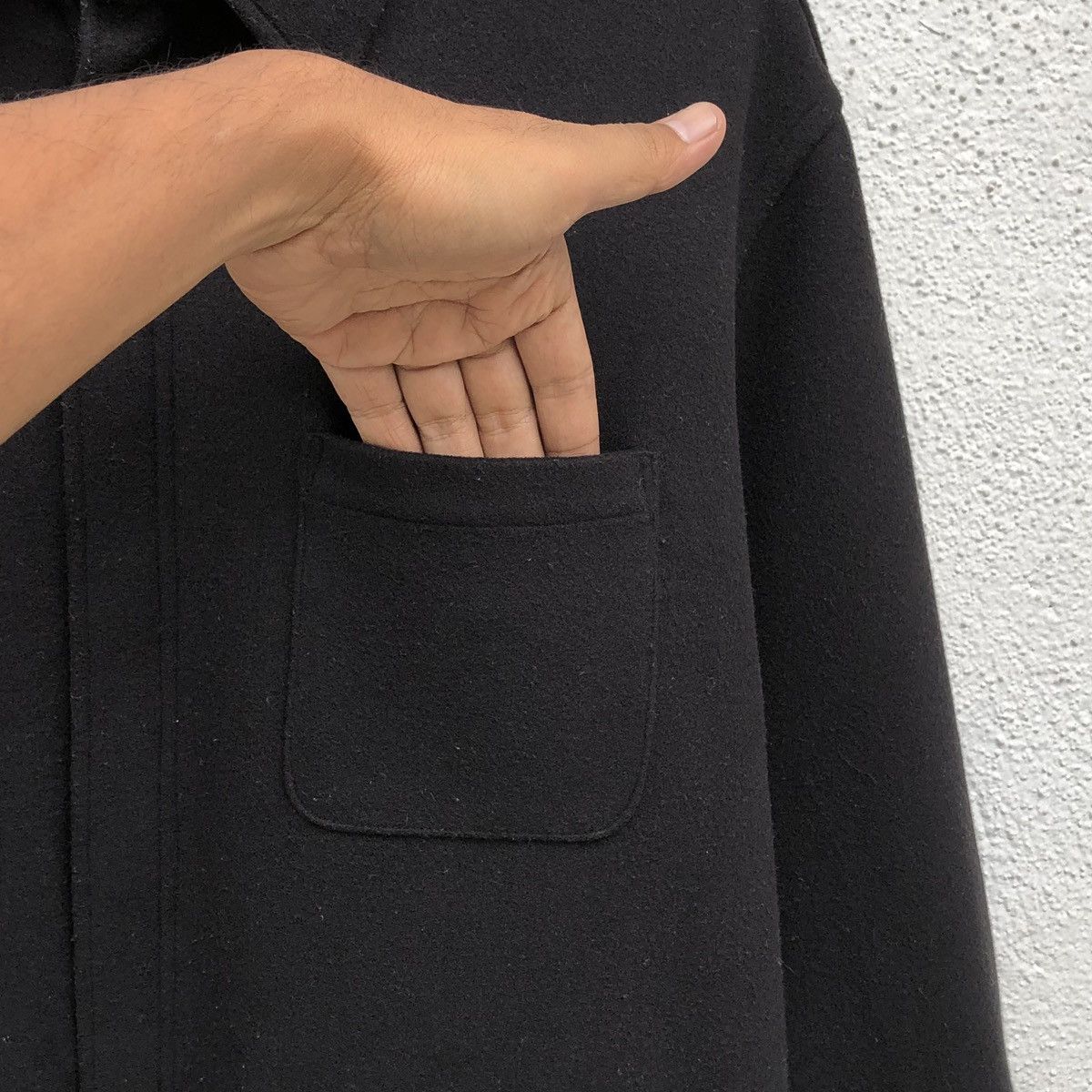 Undercover Undercover x Uniqlo GU Knit Melton Long Shirt Black Men’s Size US L / EU 52-54 / 3 - 11 Thumbnail