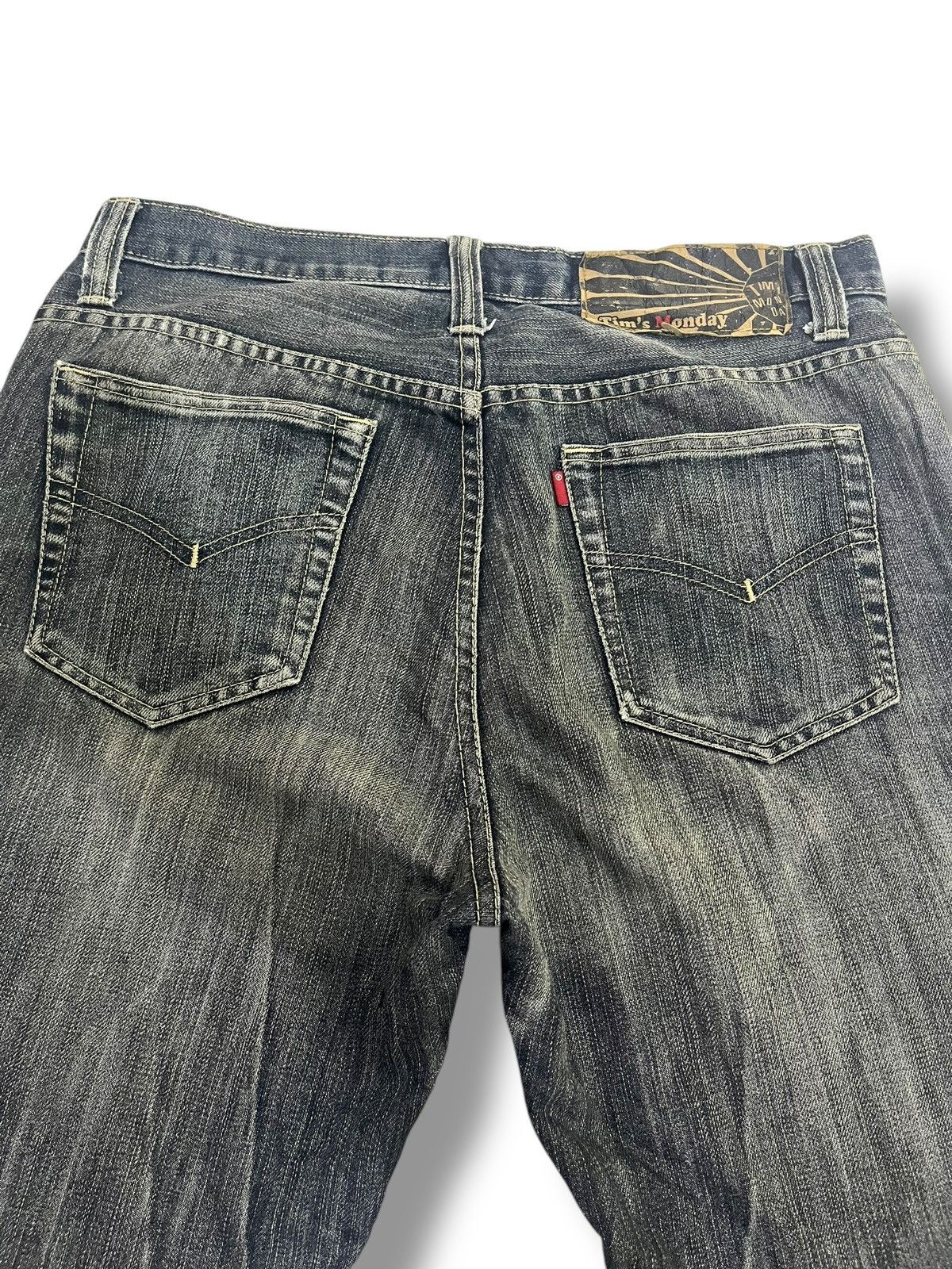 If Six Was Nine × Japanese Brand Y2K💥 VINTAGE WASHED BLUE DISTRESSED DENIM Size US 34 / EU 50 - 9 Thumbnail
