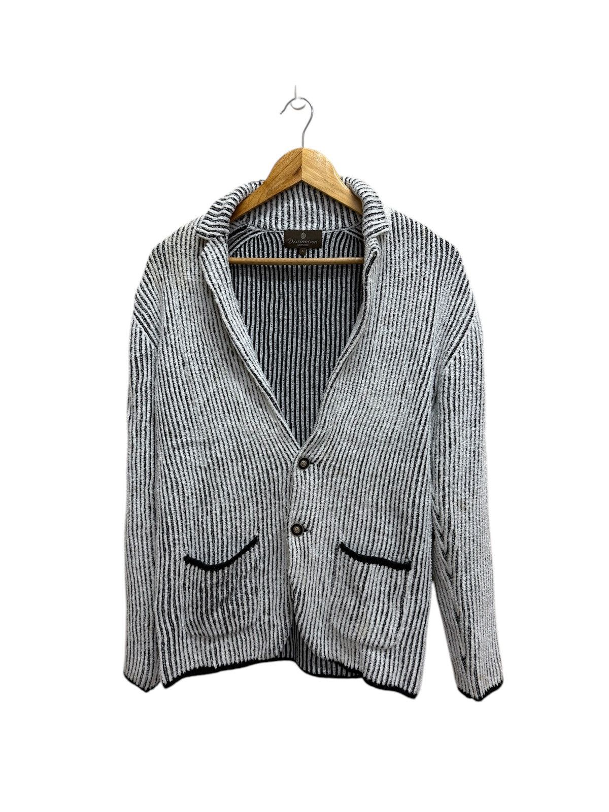 BIGI × Japanese Brand Men’s Bigi Knit Stripe Cardigan Size US S / EU 44-46 / 1 - 1 Thumbnail
