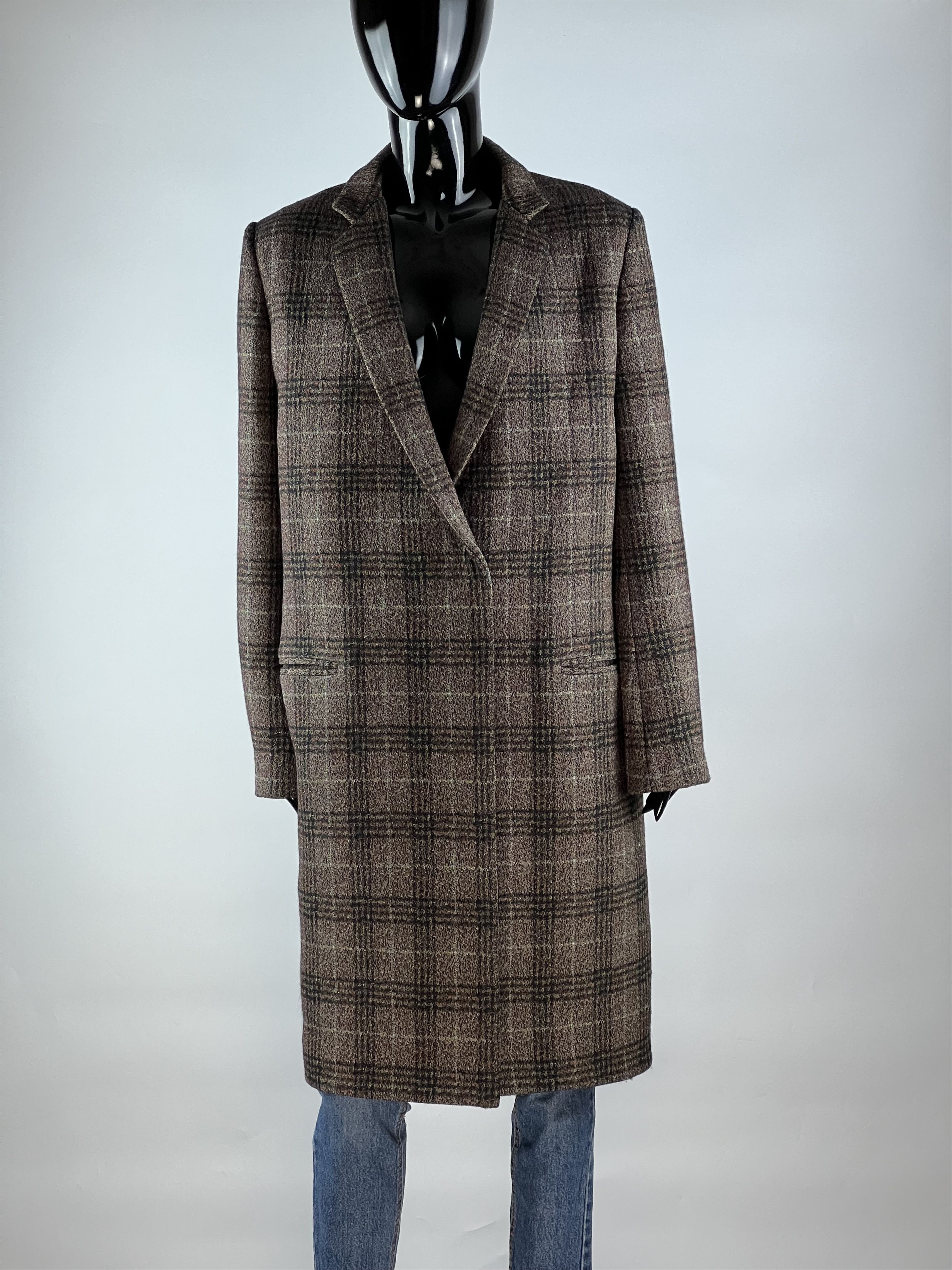 Theory Theory Women's Multicolor Checked Wool Coat Size M / US 6-8 / IT 42-44 - 1 Thumbnail