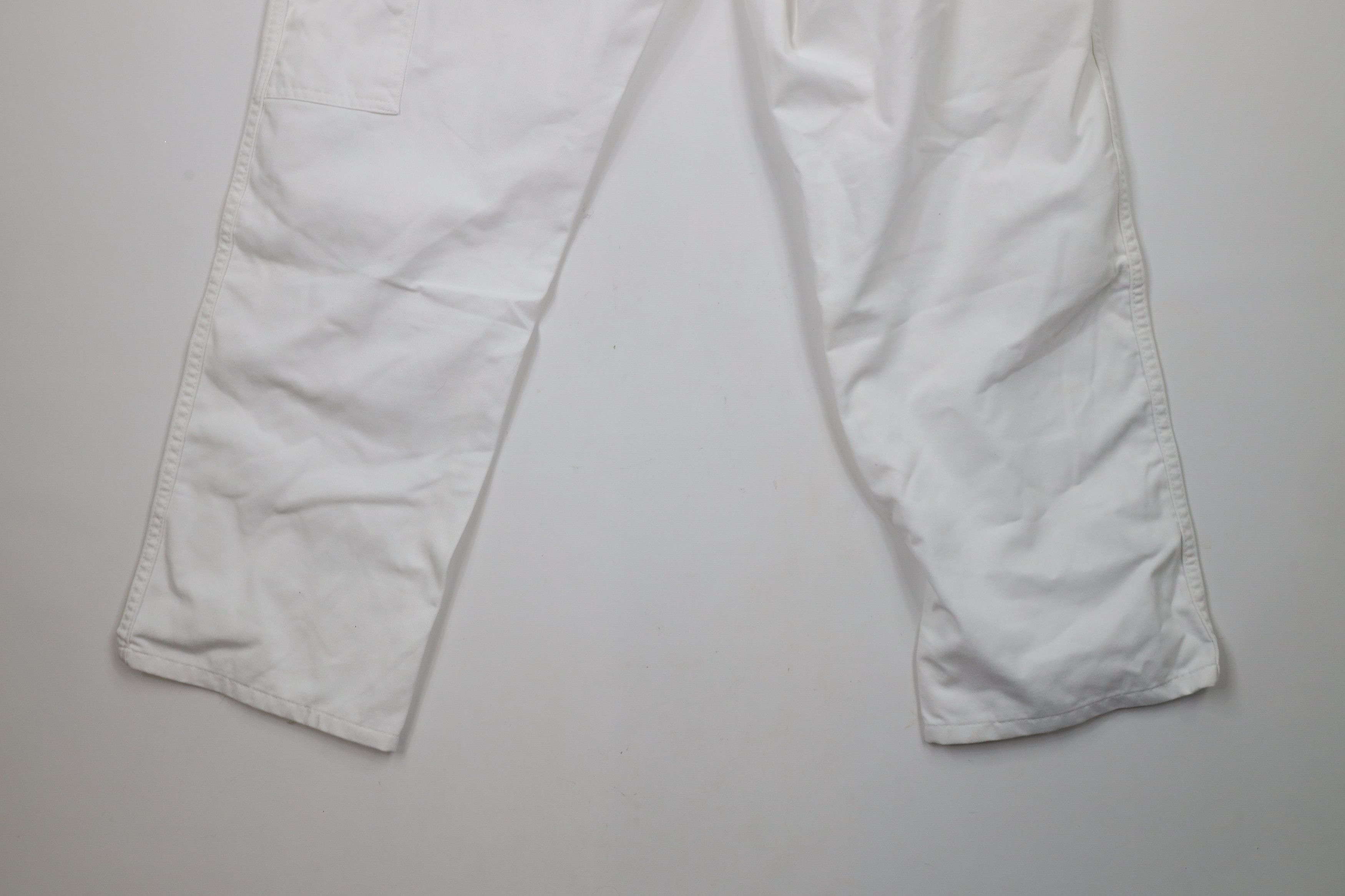 Dickies × Vintage Vintage Dickies Wide Leg Dungaree Painter Pants White Size US 34 / EU 50 - 14 Thumbnail