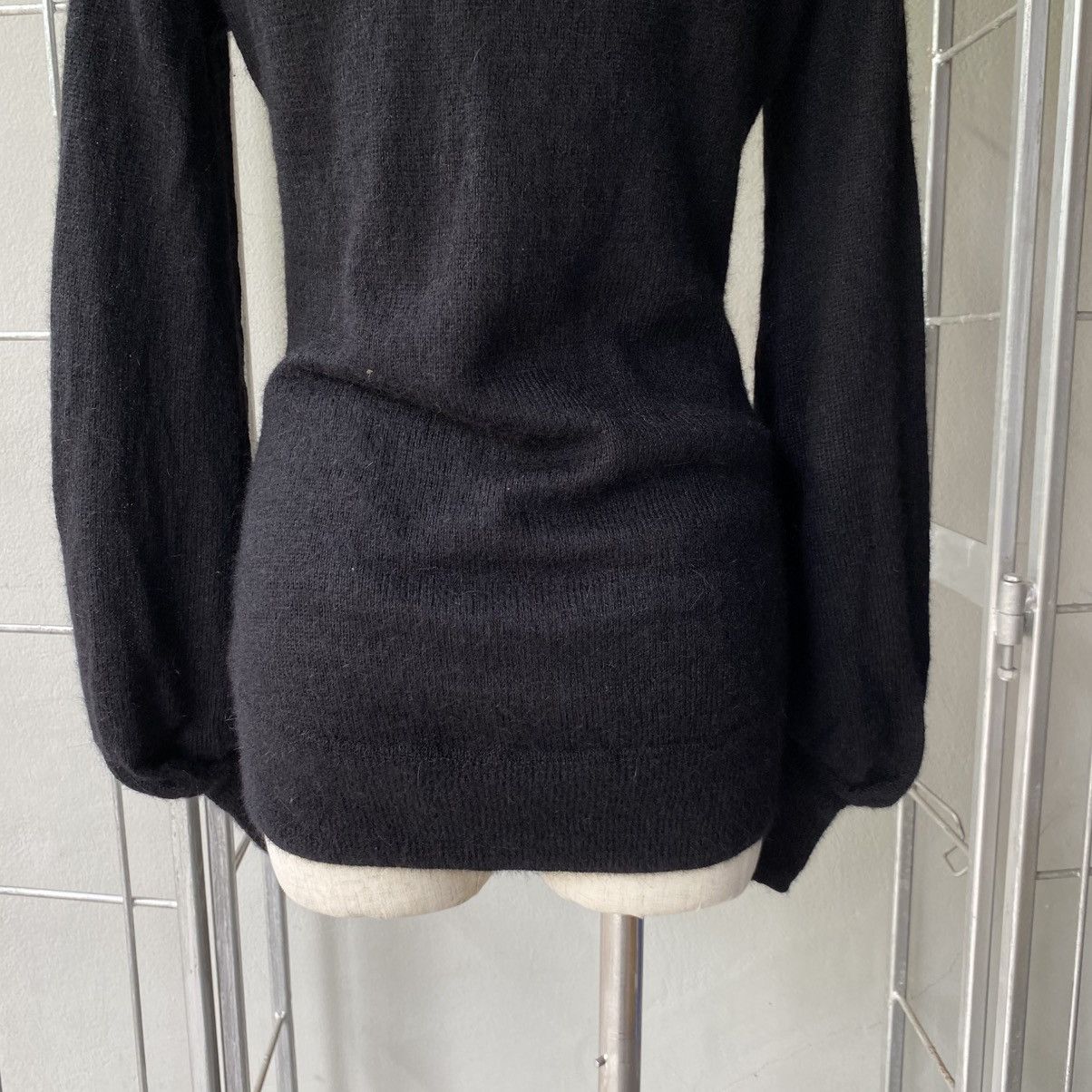 Tsumori Chisato TSUMORI CHISATO Black Soft Mohair V-Neck Knit Sweater Size XS / US 0-2 / IT 36-38 - 16 Thumbnail