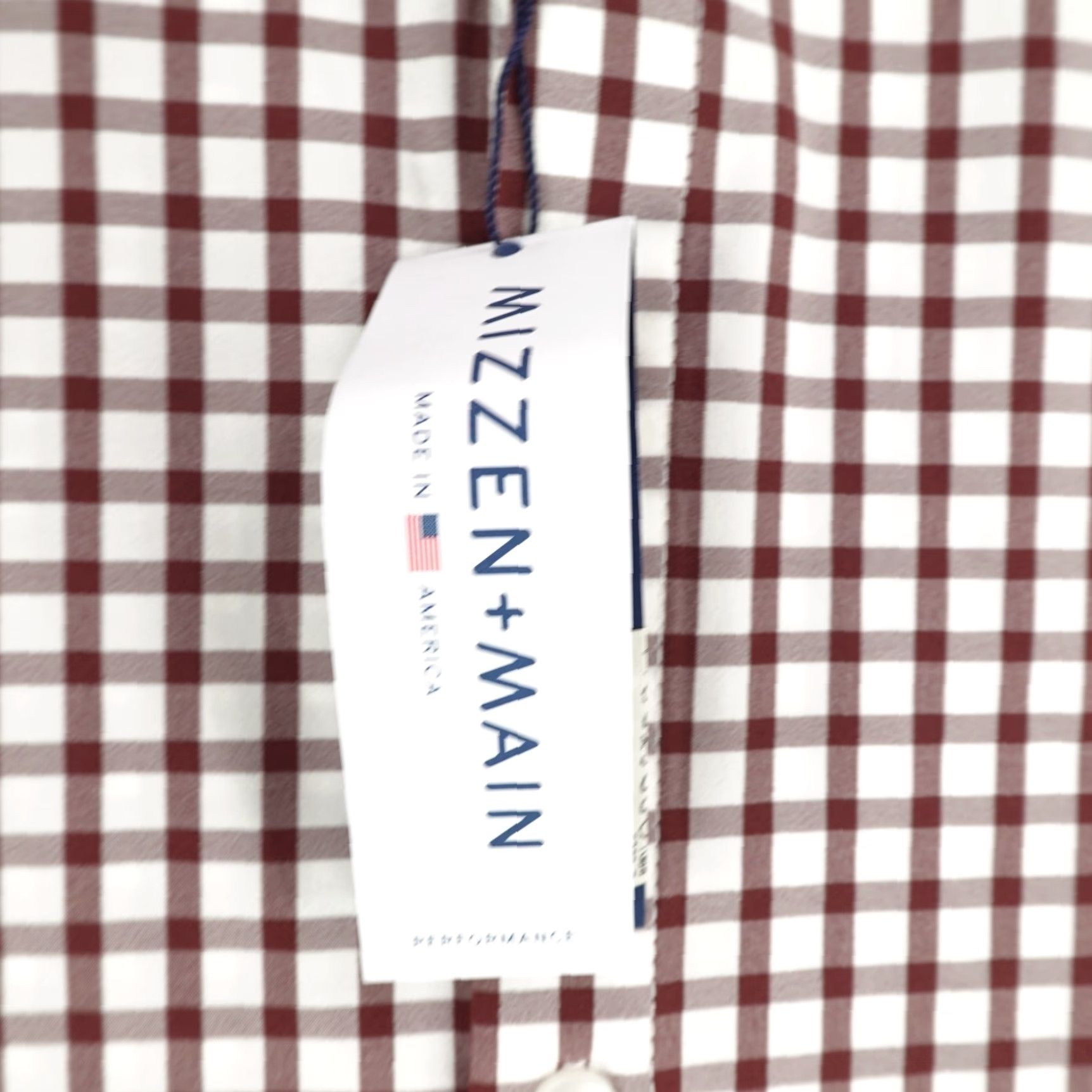 Mizzen+Main Mizzen+Main Shirt Mens XL Red Plaid Button-Up Performance Breathable Lightweight Stretch Size US XL / EU 56 / 4 - 4 Thumbnail