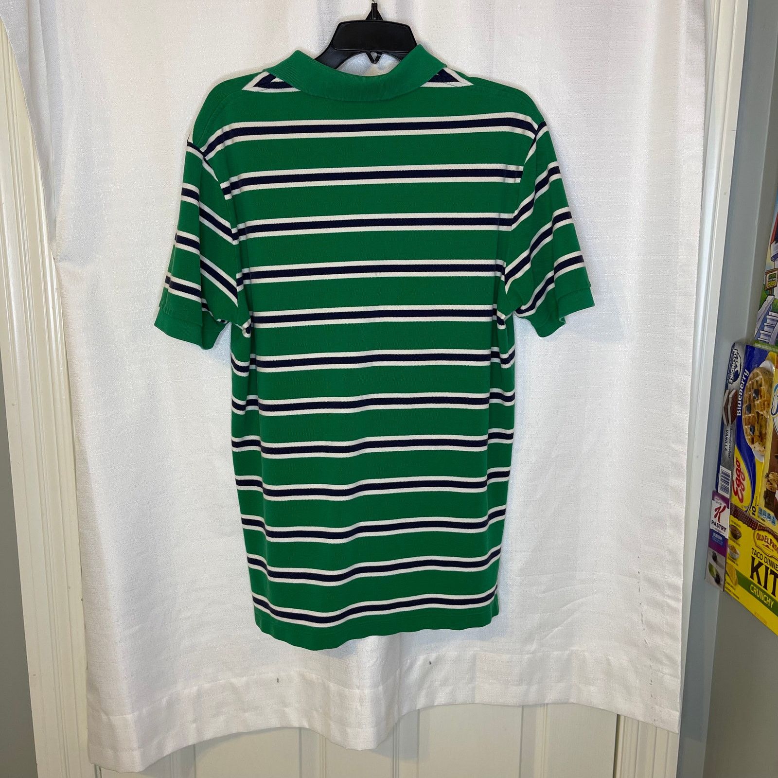 Polo Ralph Lauren Polo by Ralph Lauren Green Striped Classic Polo Golf Shirt L Size US L / EU 52-54 / 3 - 4 Thumbnail
