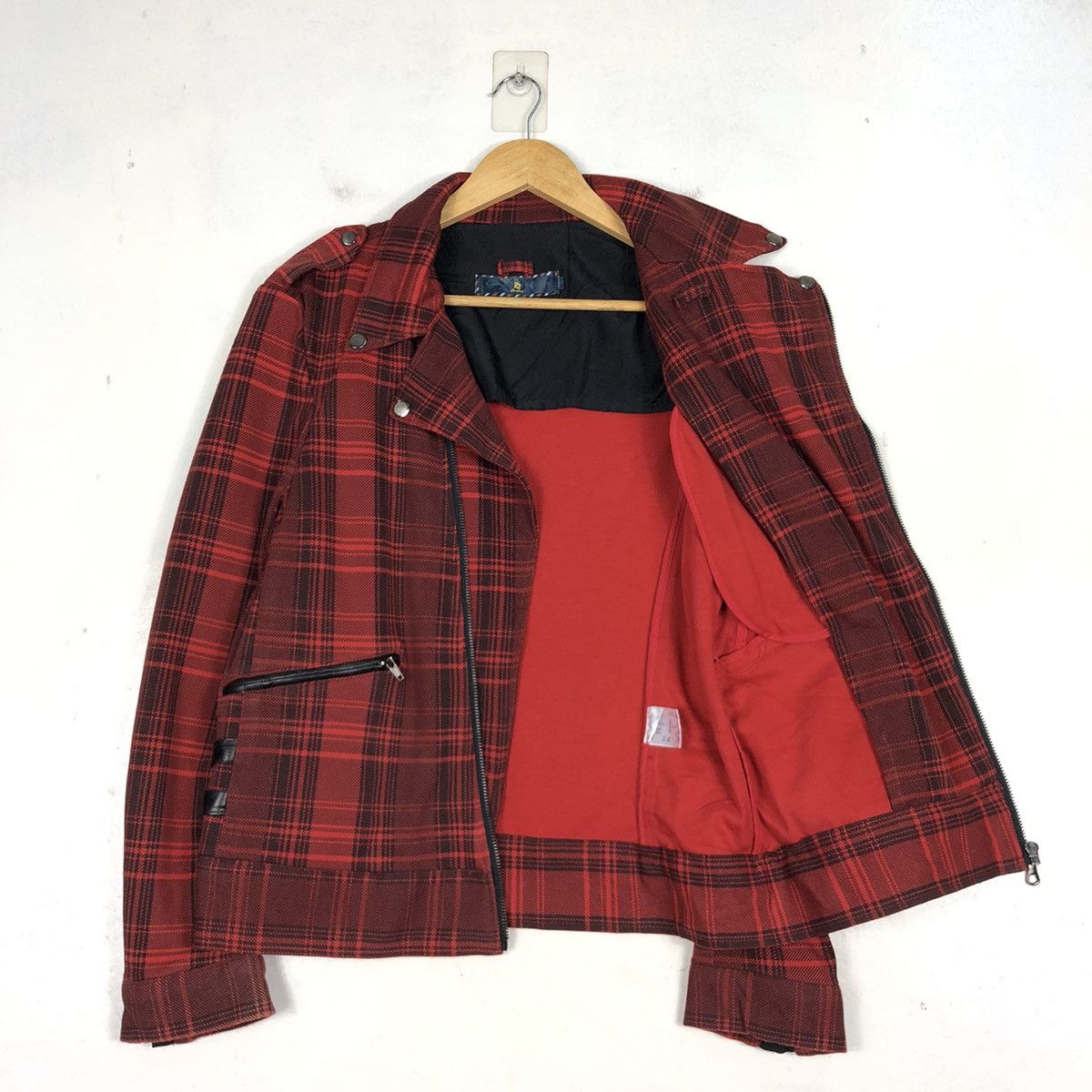 Japanese Brand ROCKSTAR DOUBLE COLLAR CHECKERED JACKET Size US M / EU 48-50 / 2 - 9 Thumbnail