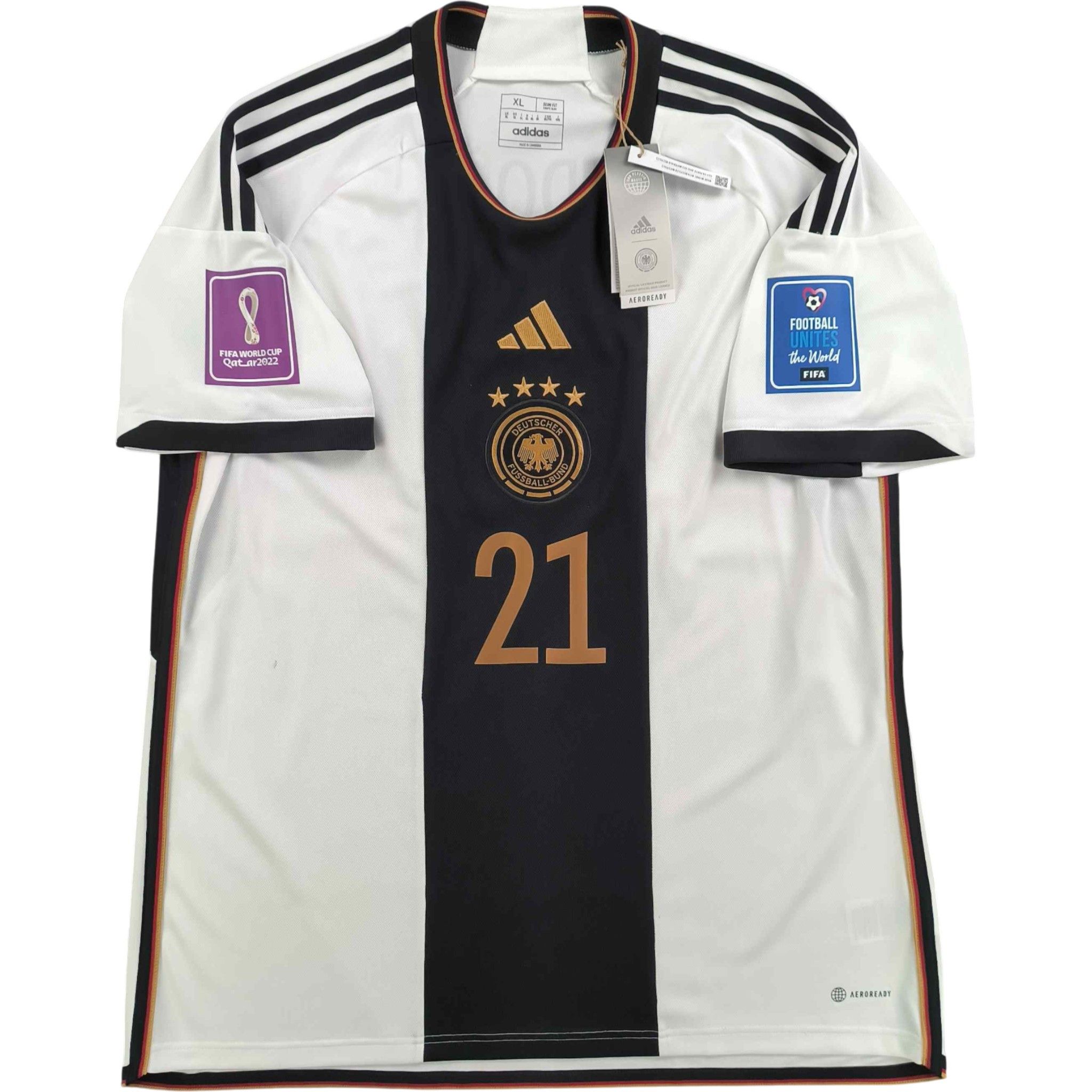 Adidas NEW Germany 22-24 Adidas home Gündogan football jersey sz XL Size US XL / EU 56 / 4 - 2 Thumbnail
