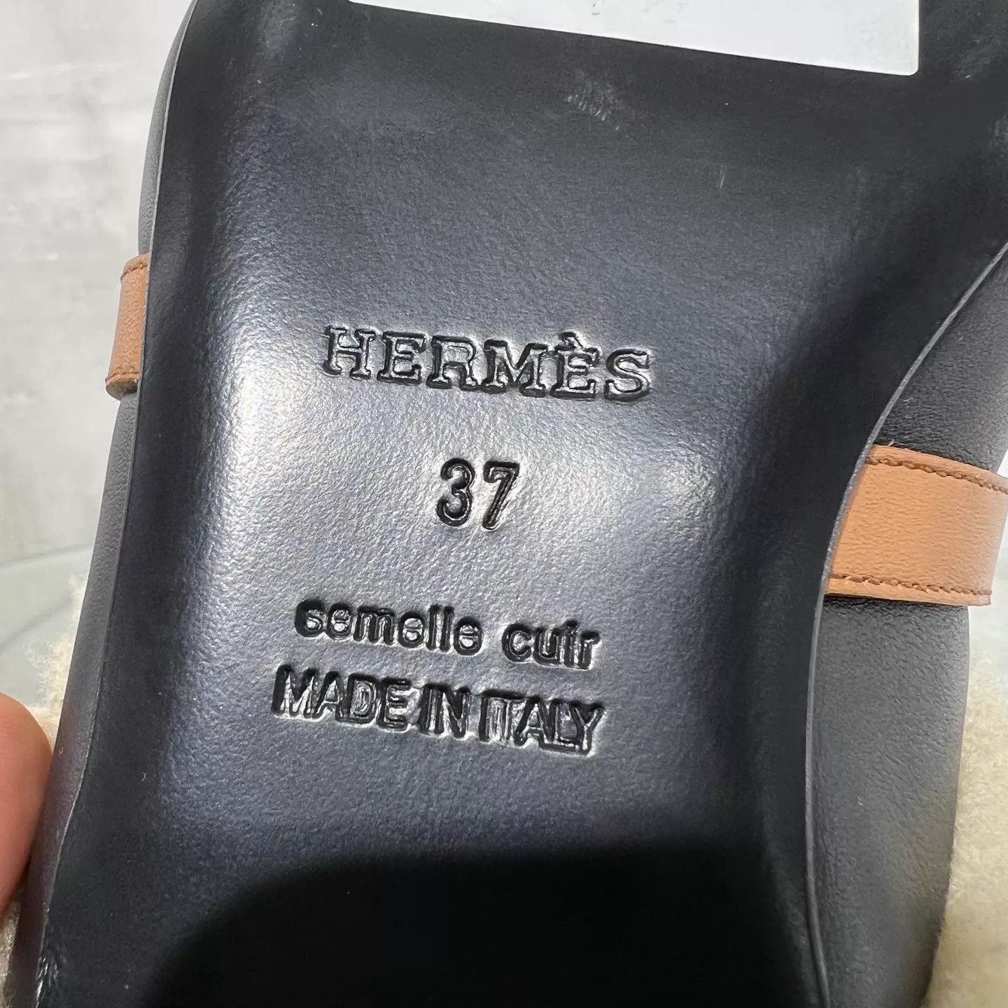Hermes Hermes Oz colorblock lambskin mules 37 Size US 6.5 / IT 36.5 - 8 Thumbnail