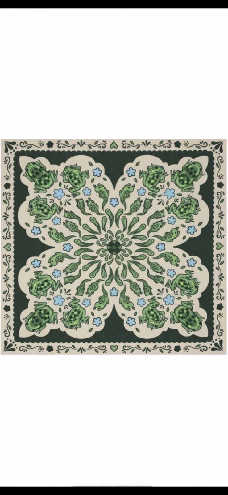 Other frog bandana 🐸💚 100% cotton Size ONE SIZE - 1 Preview