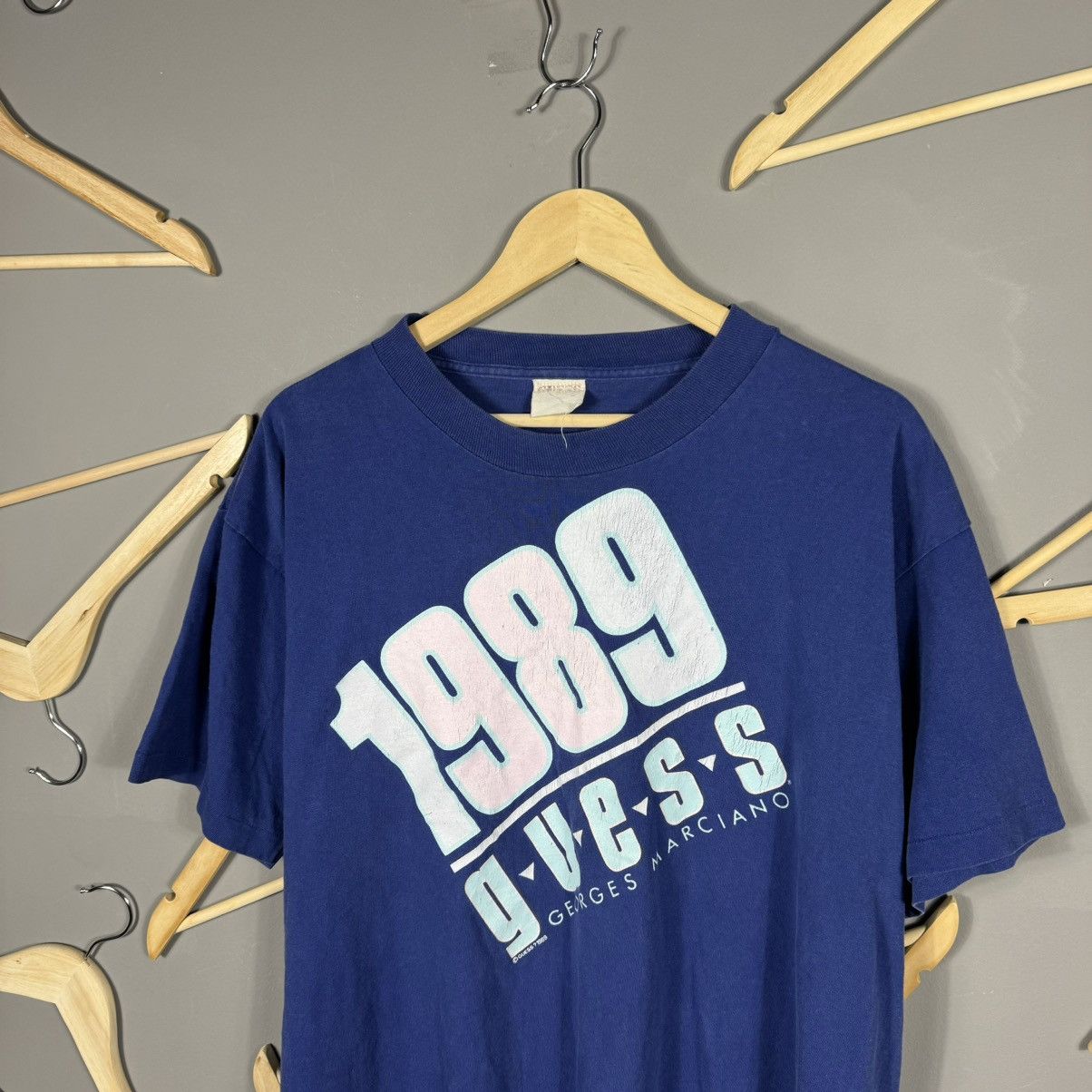 Georges Marciano × Guess × Vintage Vintage 1989 Guess X Marciano T-shirt Size US L / EU 52-54 / 3 - 5 Thumbnail