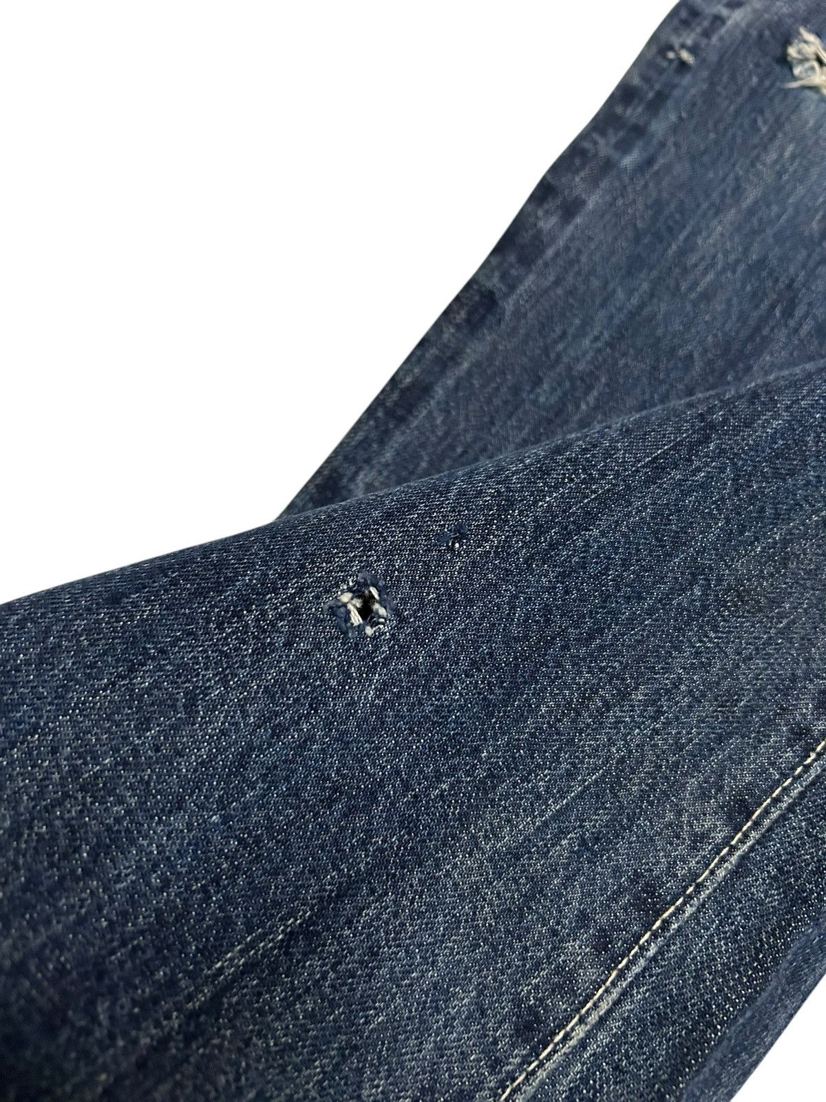 Kapital × Kapital Kountry KAPITAL FLARE SELVEDGE BUCKLE BACK DISTRESSED DENIM ☠️☠️🎌 Size US 31 - 12 Thumbnail
