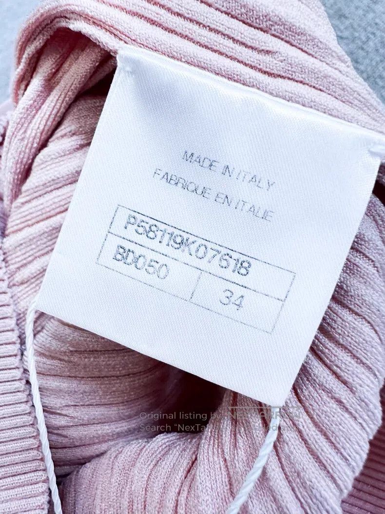 Chanel Chanel Lotus pink sleeveless tie knit vest Size XXS / US 00 / IT 34 - 6 Thumbnail