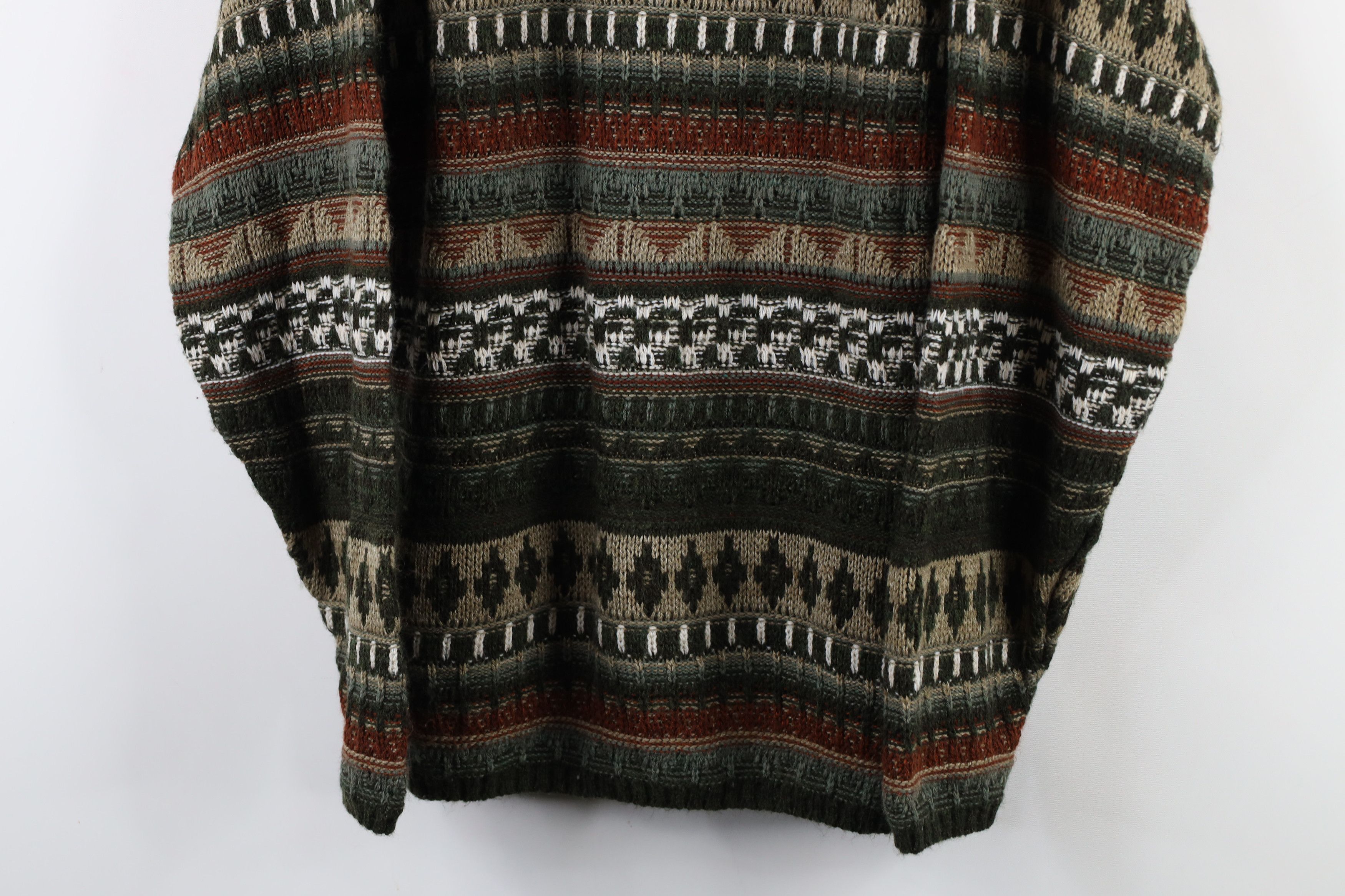 Vintage Vintage 90s Streetwear Fair Isle Marled Knit Sweater USA Size US L / EU 52-54 / 3 - 3 Thumbnail