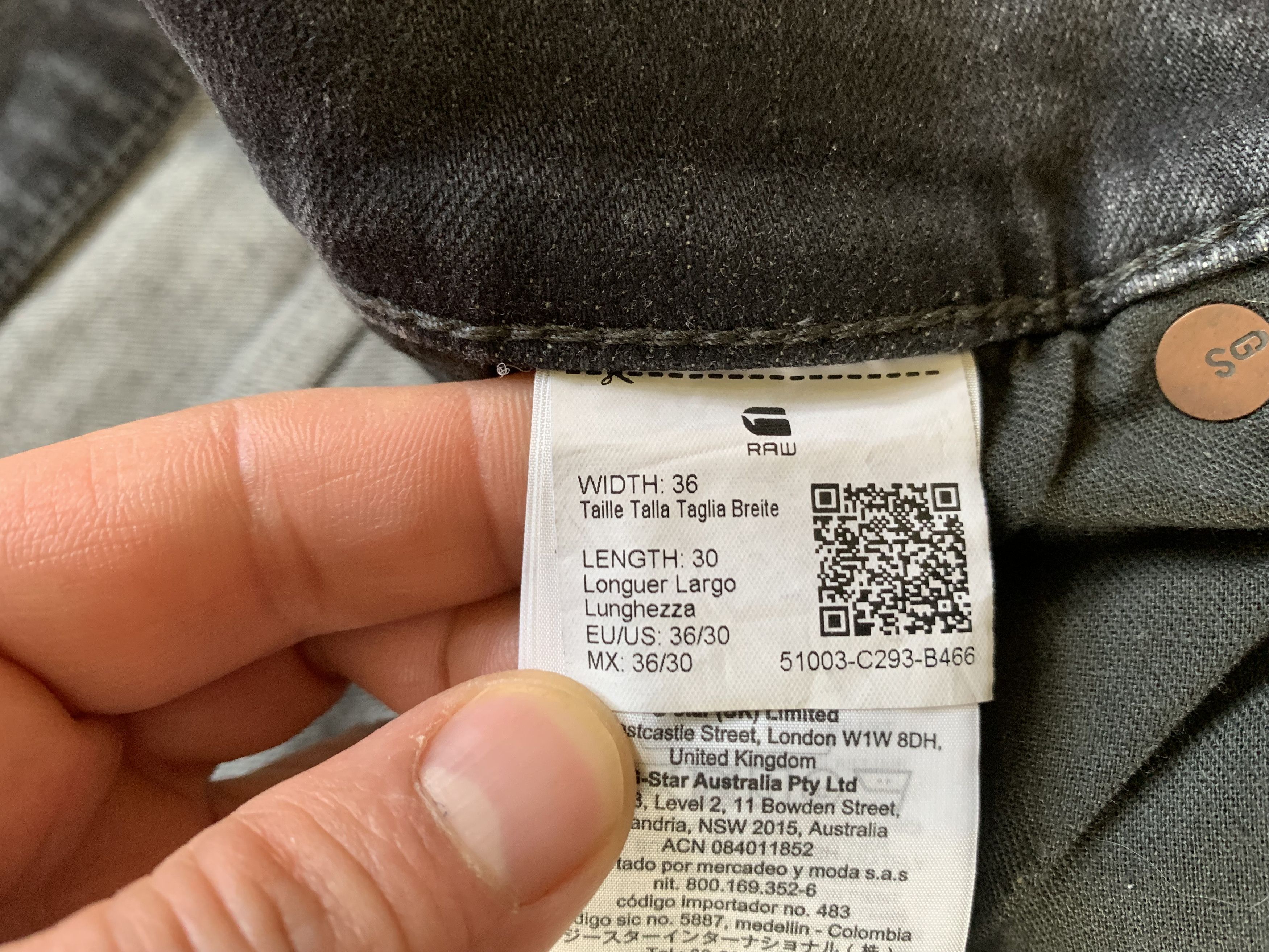 G-Star G-Star Raw 3301 Regular Tapered Grey Jeans Size US 36 / EU 52 - 9 Thumbnail
