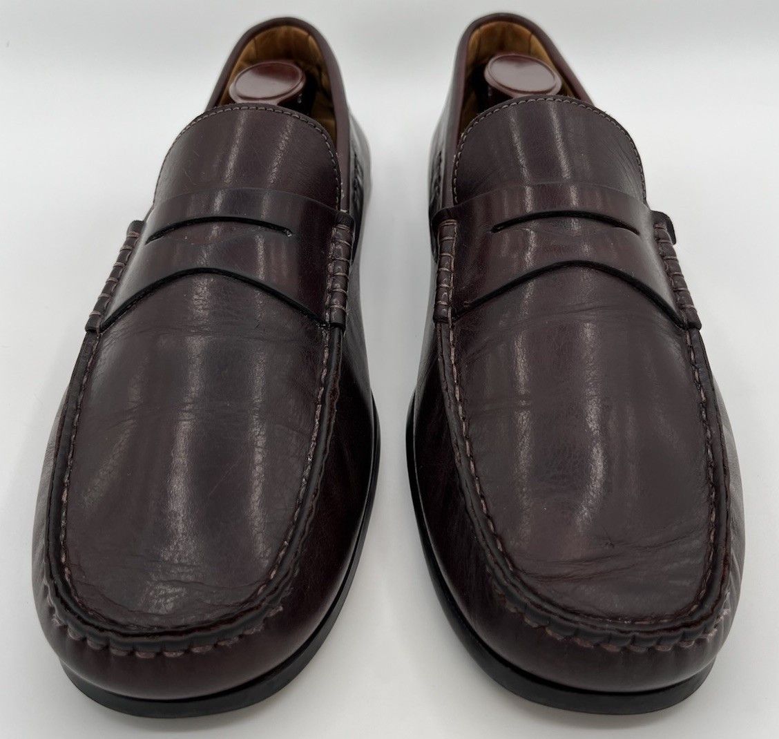 Zelli Zelli Monza Italian Calfskin Burgundy Driver Loafers Size 10 Size US 10 / EU 43 - 2 Thumbnail