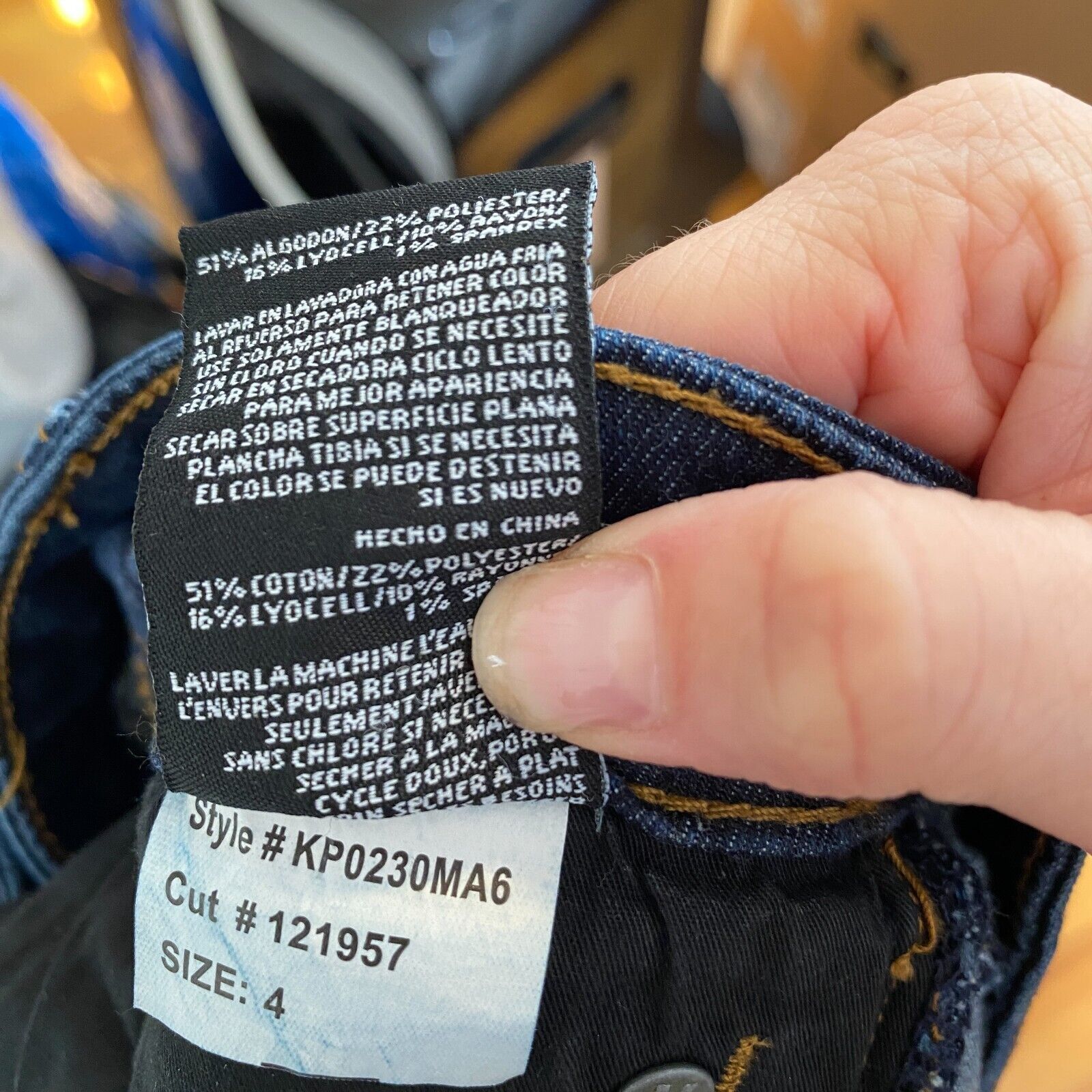 Other Kut From The Kloth Blue High Rise Slim Raw V-Cut Hem Jeans 4 Size 27" / US 4 / IT 40 - 9 Thumbnail