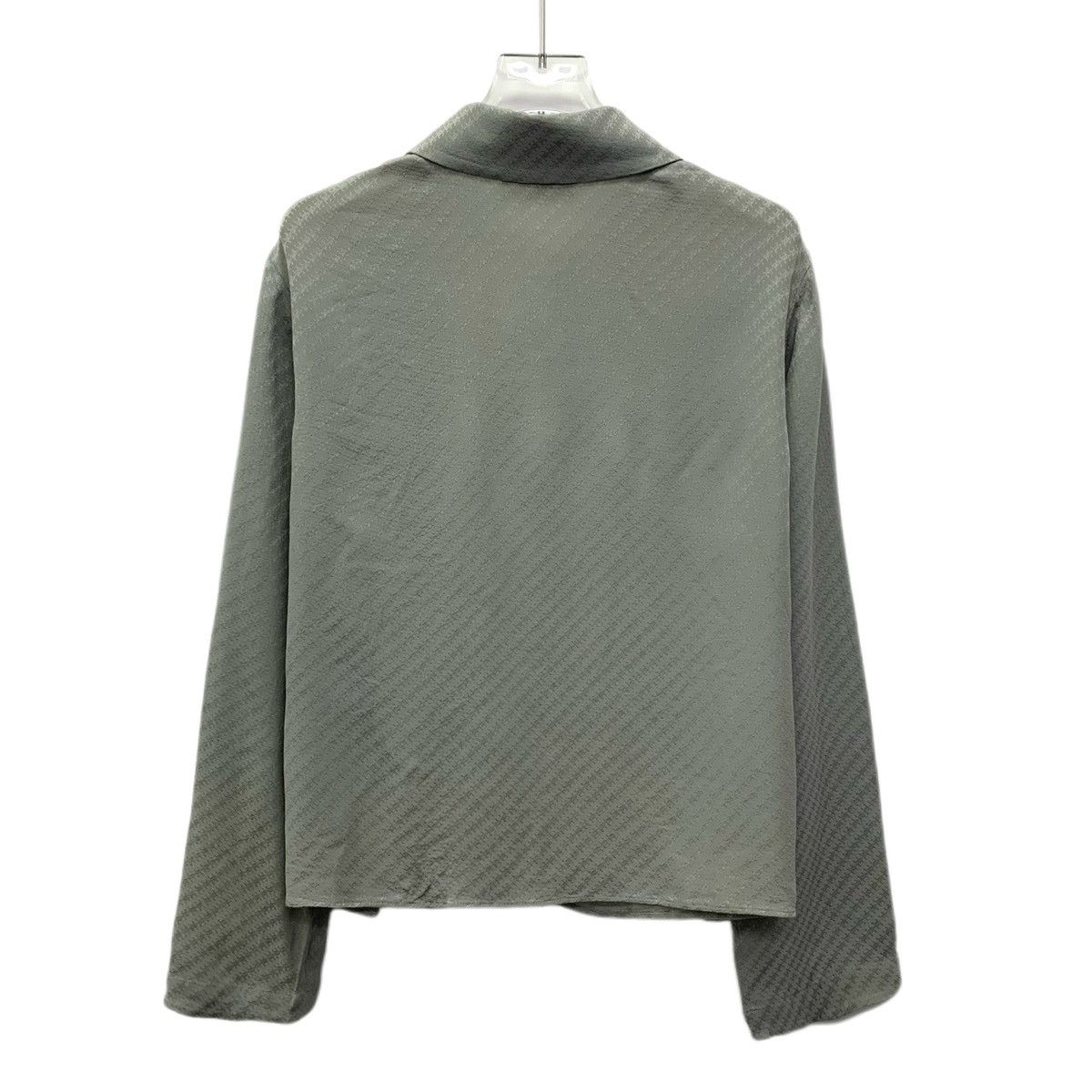 Celine Celine Gray Green Arc de Triomphe Full Printed Silk Shirt Size XS / US 0-2 / IT 36-38 - 2 Thumbnail