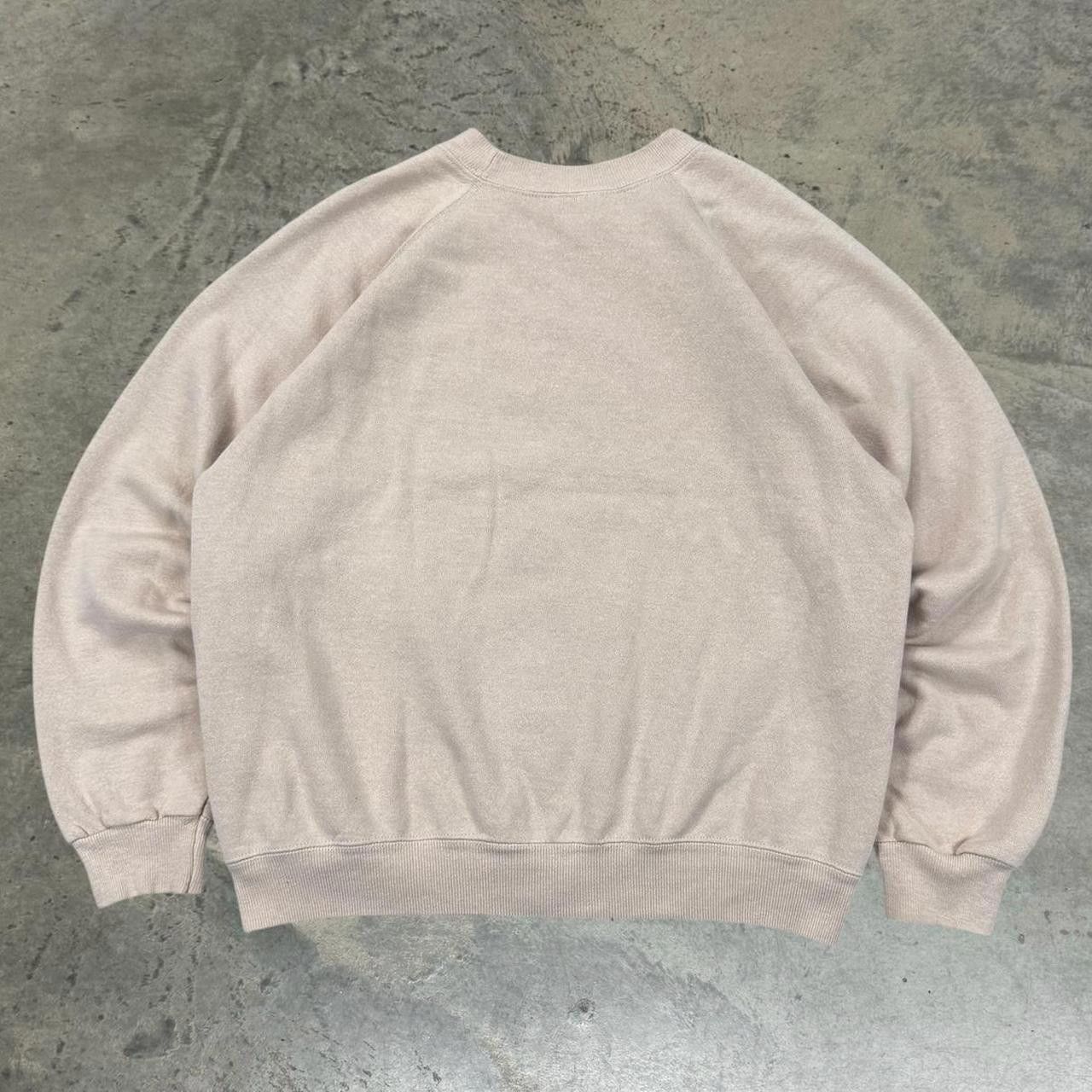 Hanes × Vintage Vintage 90s Rose Gold Pink Blank Crewneck Sweatshirt Size US L / EU 52-54 / 3 - 3 Thumbnail