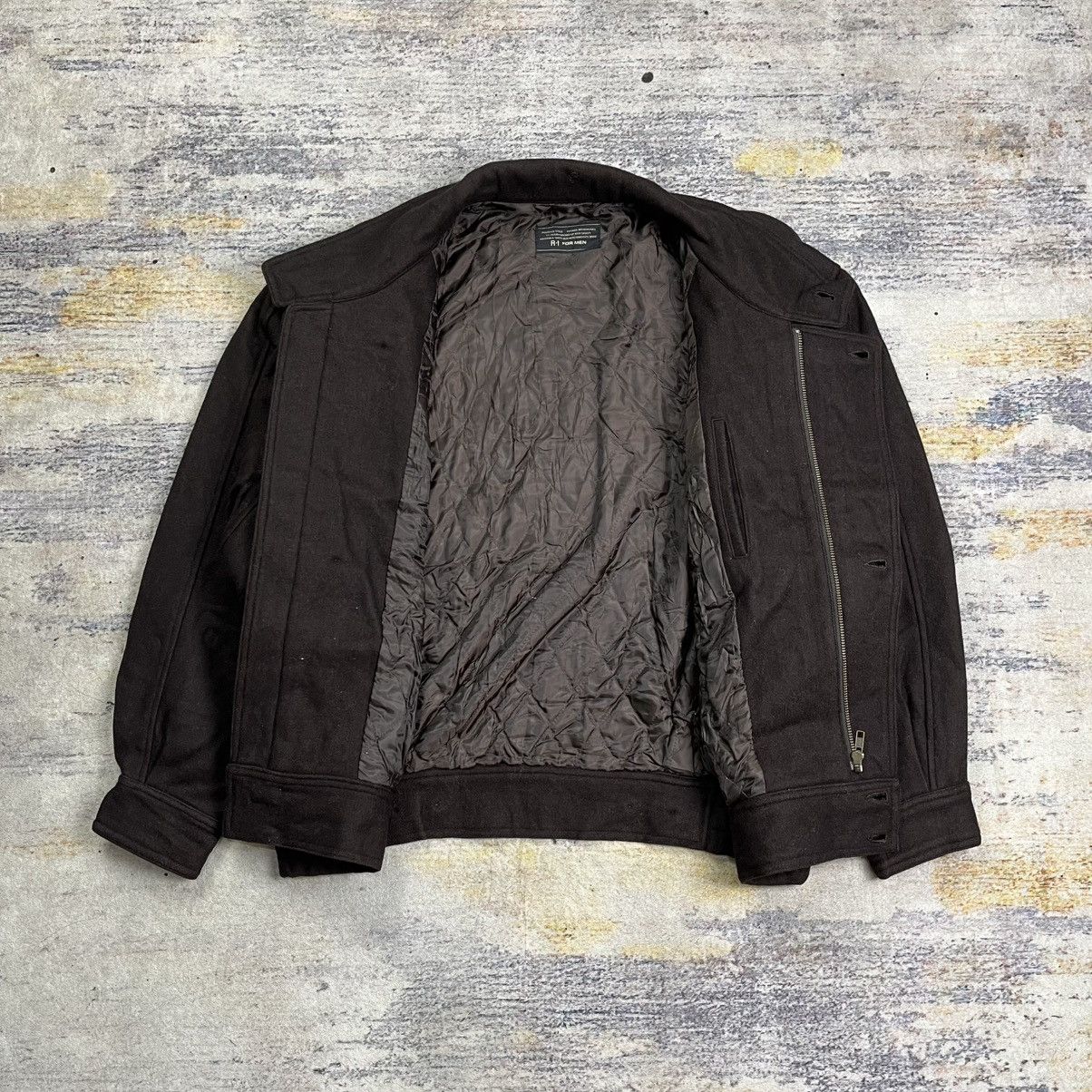 Issey Miyake Vintage 80s / 90s R-I for men wool bomber jacket Size US L / EU 52-54 / 3 - 7 Thumbnail