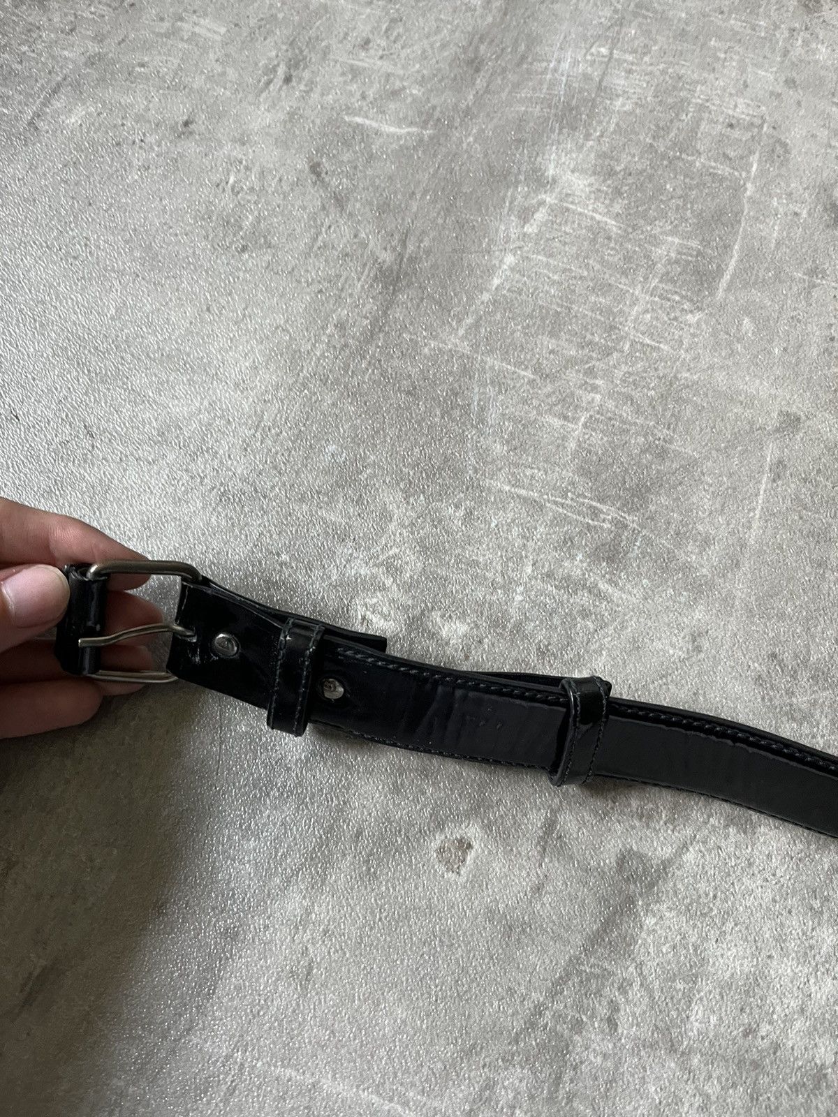 Helmut Lang Helmut Lang vintage leather belt archival black Size ONE SIZE - 4 Thumbnail