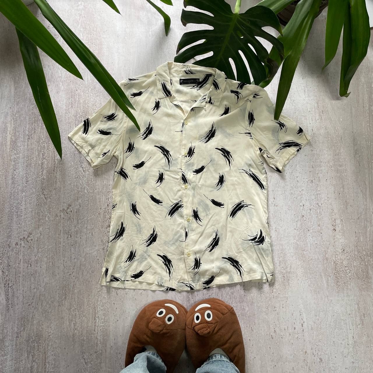 Allsaints × Vintage VINTAGE Y2K ALLSAINTS VERY LIGHT SHIRT RARE Size US XL / EU 56 / 4 - 1 Thumbnail
