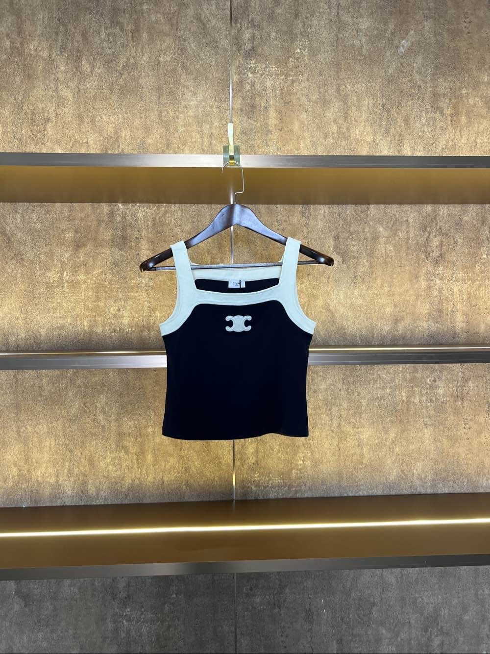 Celine Celine Logo Patch Tank Top Size S Size S / US 4 / IT 40 - 1 Thumbnail