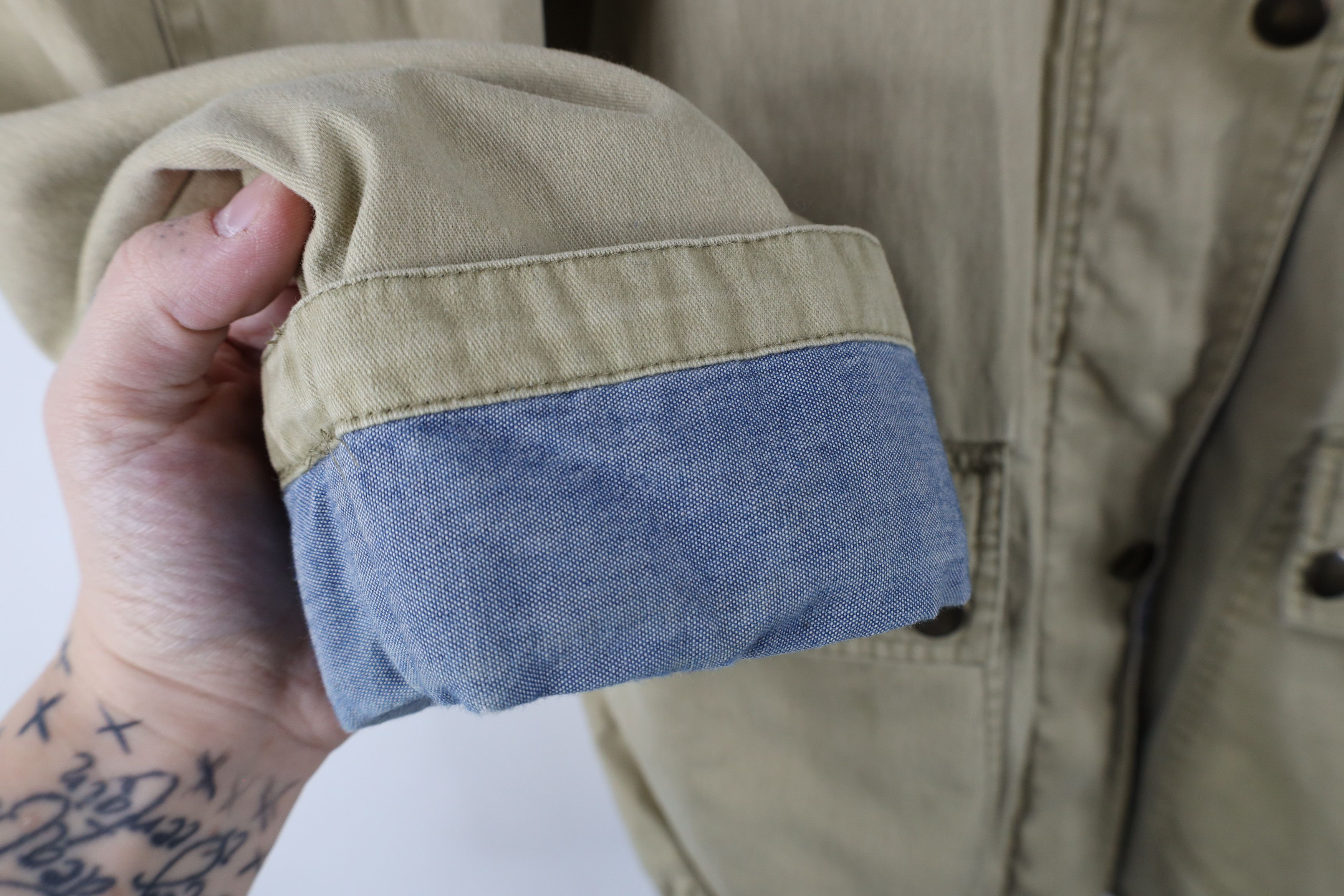 Vintage Vintage 90s Streetwear Oversized Stonewash Bomber Jacket Size M / US 6-8 / IT 42-44 - 5 Thumbnail
