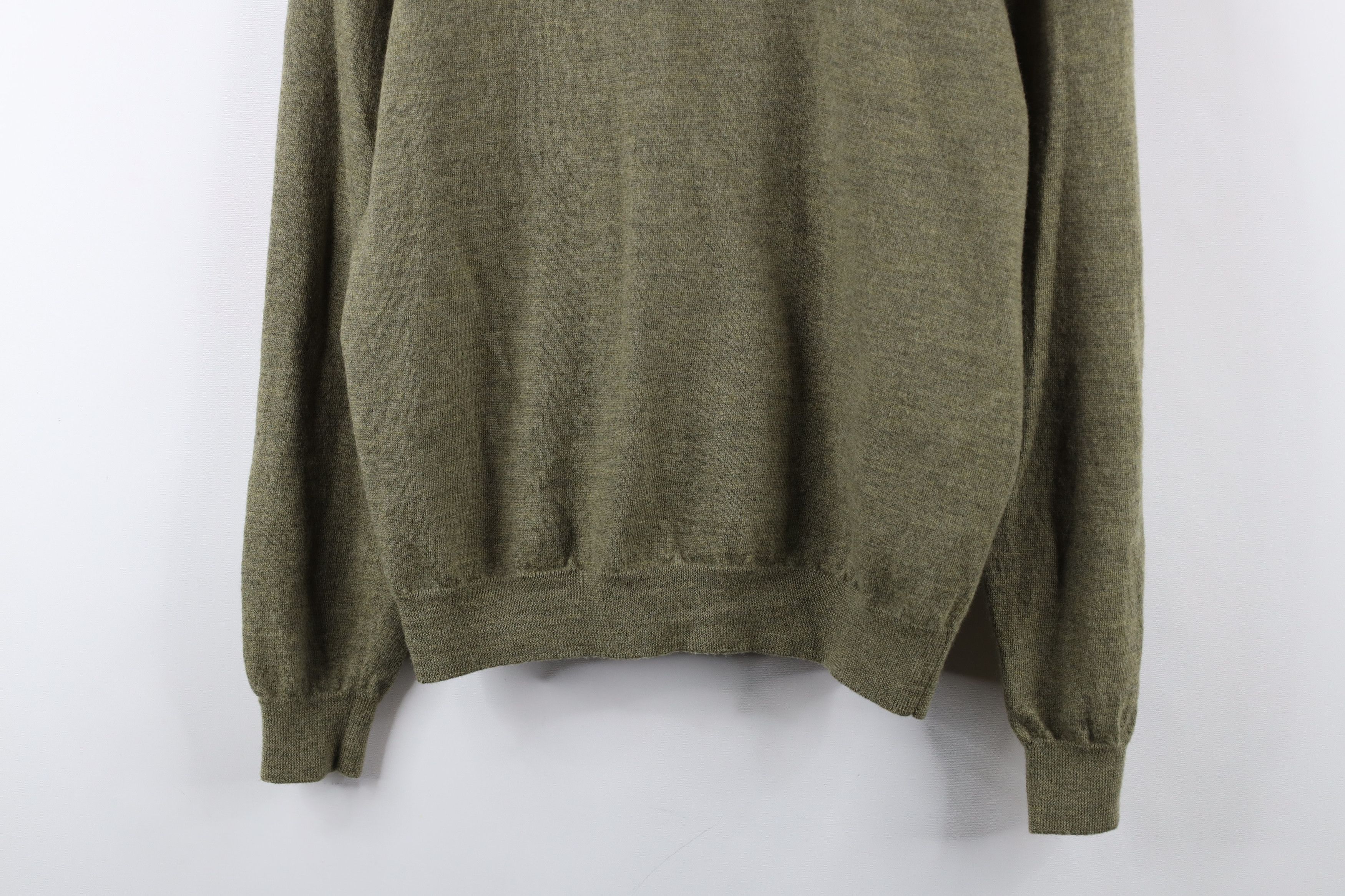 Vintage Vintage 90s Streetwear Wool Knit Crewneck Sweater Green Size US S / EU 44-46 / 1 - 3 Thumbnail