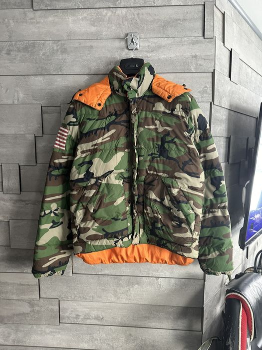 Ralph lauren cheap camo puffer jacket