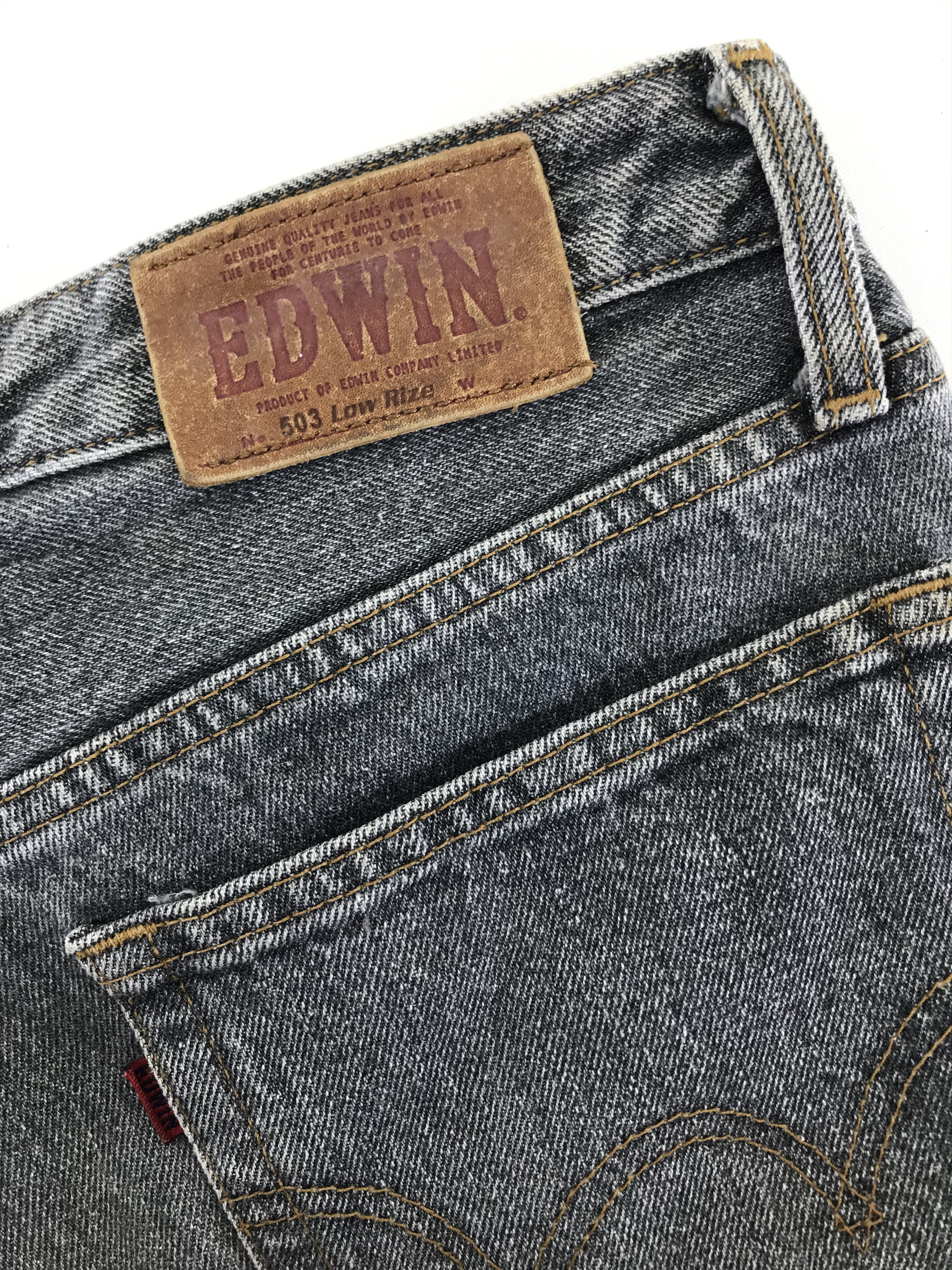 Edwin Vintage Edwin 503 Regular Faded Black Jeans Size US 32 / EU 48 - 12 Thumbnail
