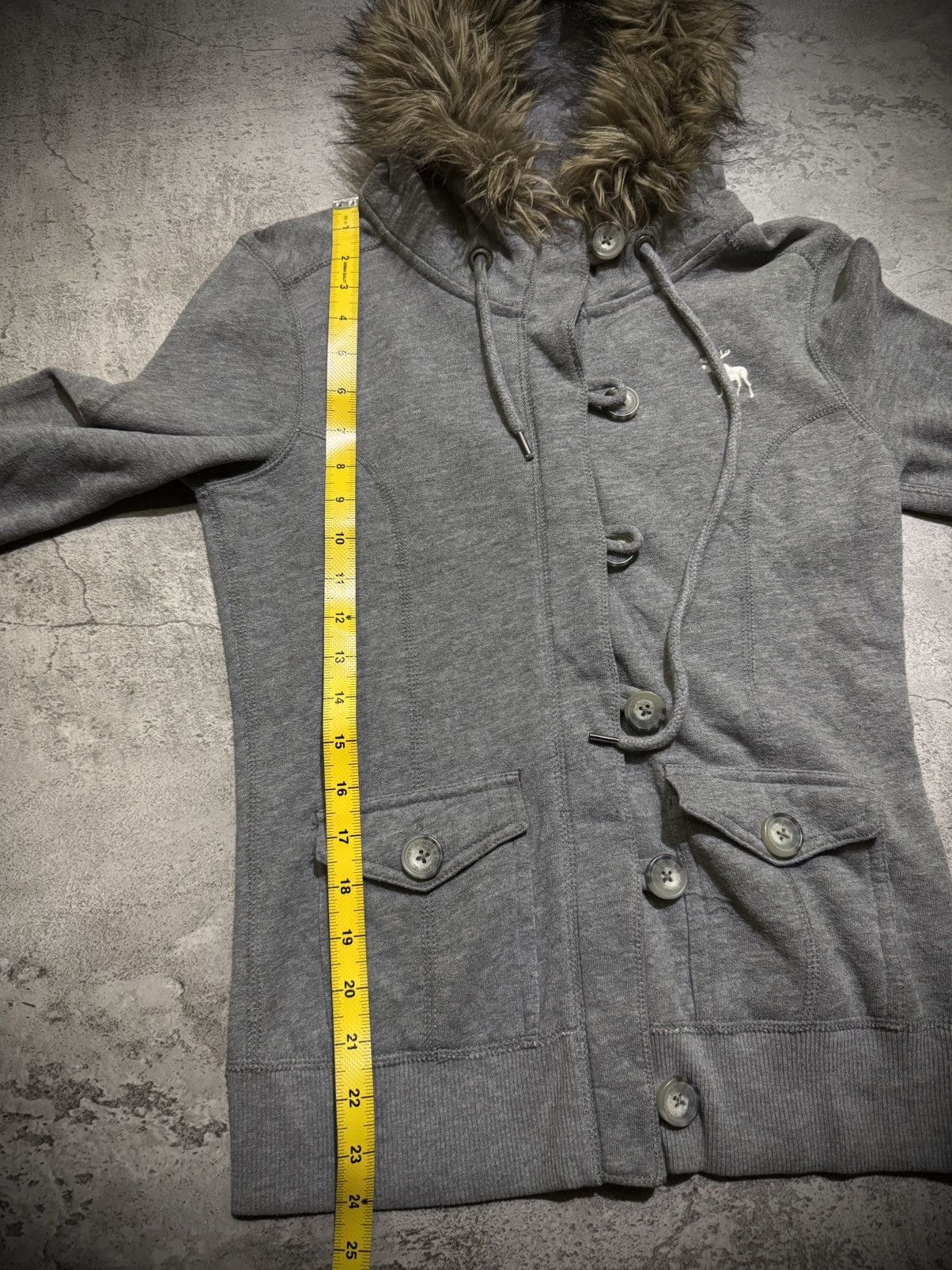 Abercrombie & Fitch Abercrombi & Fitch Ifsixwasnine Fur poem style Zip Hoodie Size US S / EU 44-46 / 1 - 9 Thumbnail