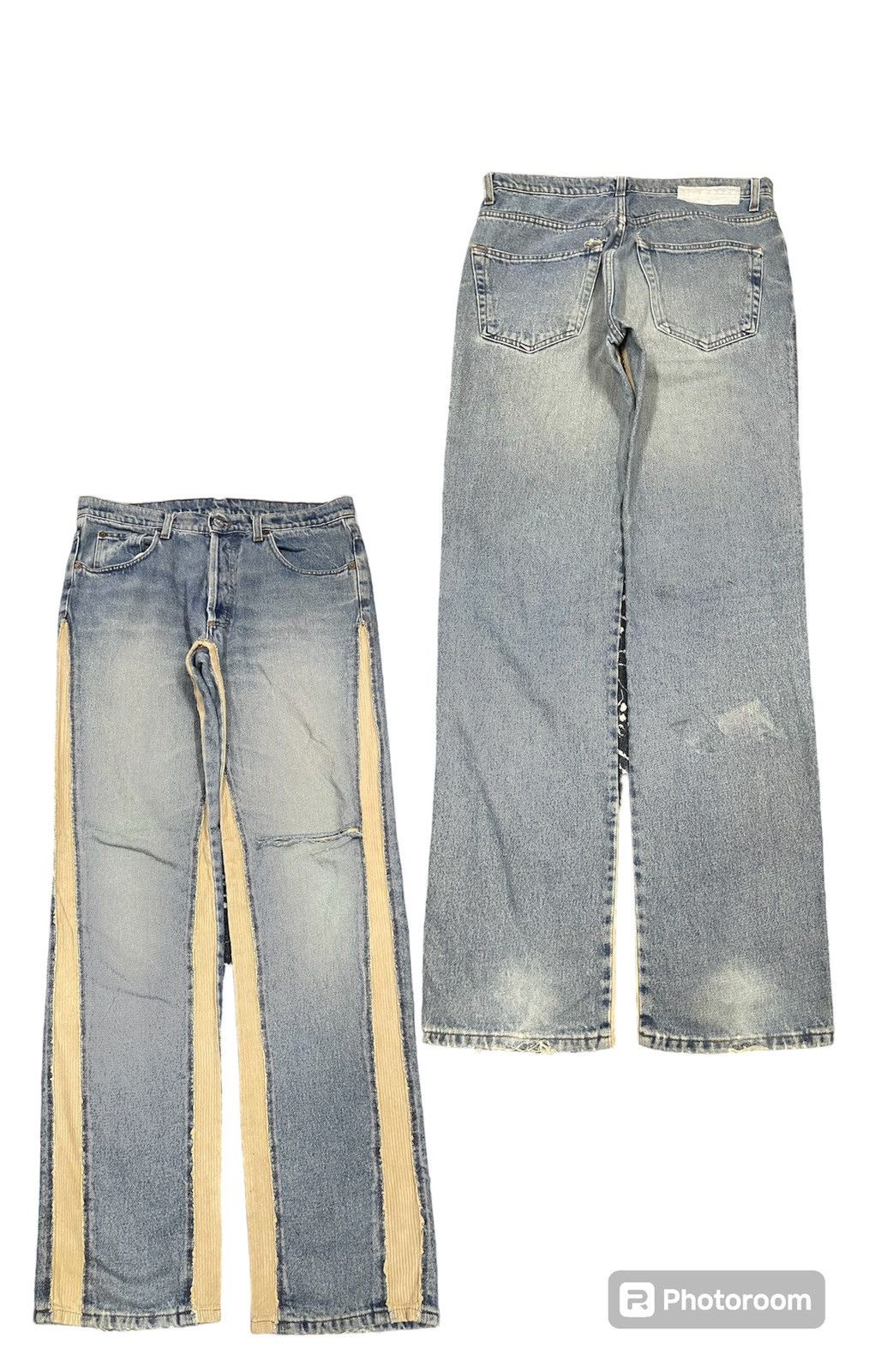Iceberg 90s ICEBERG JEANS SIDE CORDUROY DESIGN RARE Size US 31 - 1 Thumbnail