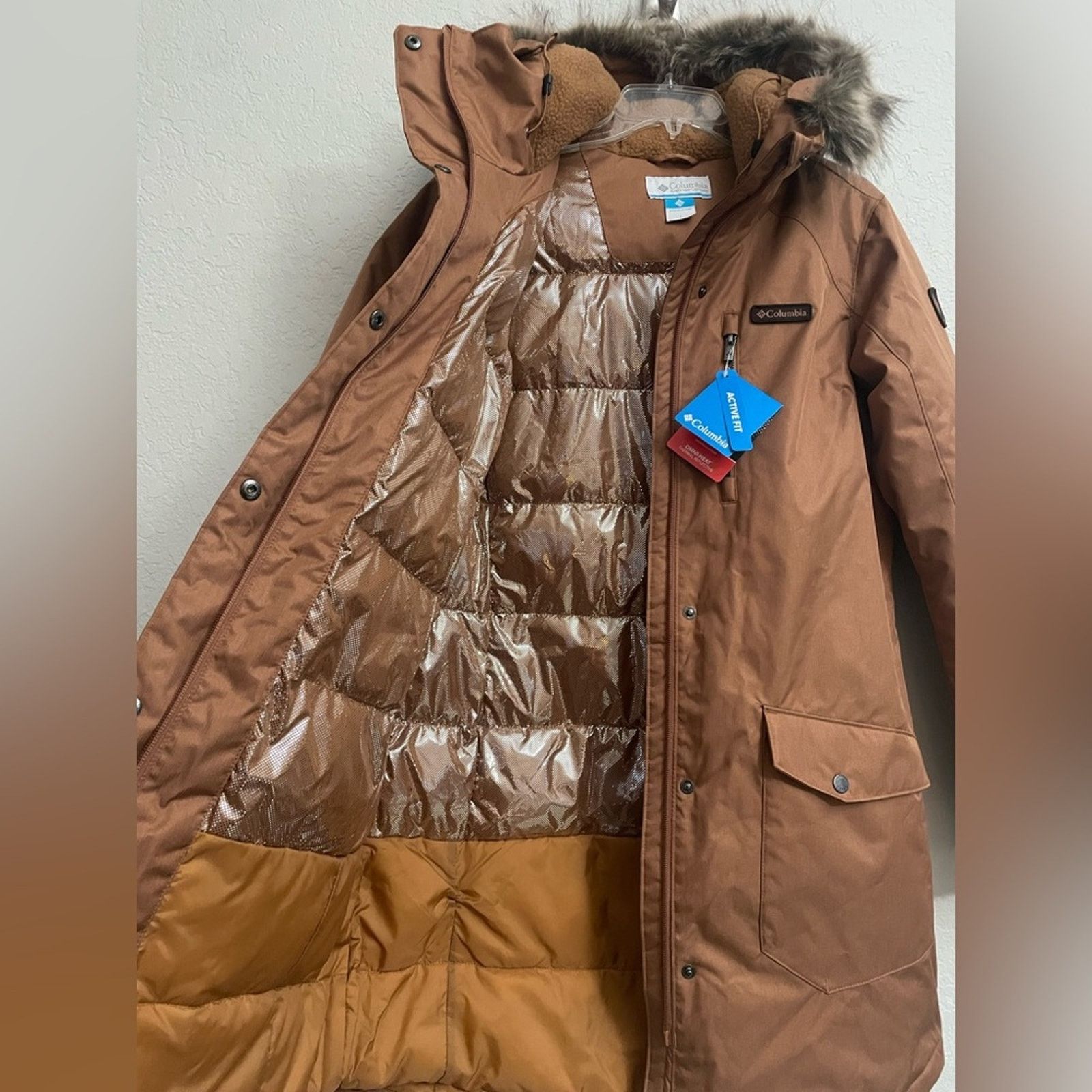 Columbia Columbia Suttle Mountain Long Insulated Jacket Women L Brown Size L / US 10 / IT 46 - 3 Thumbnail