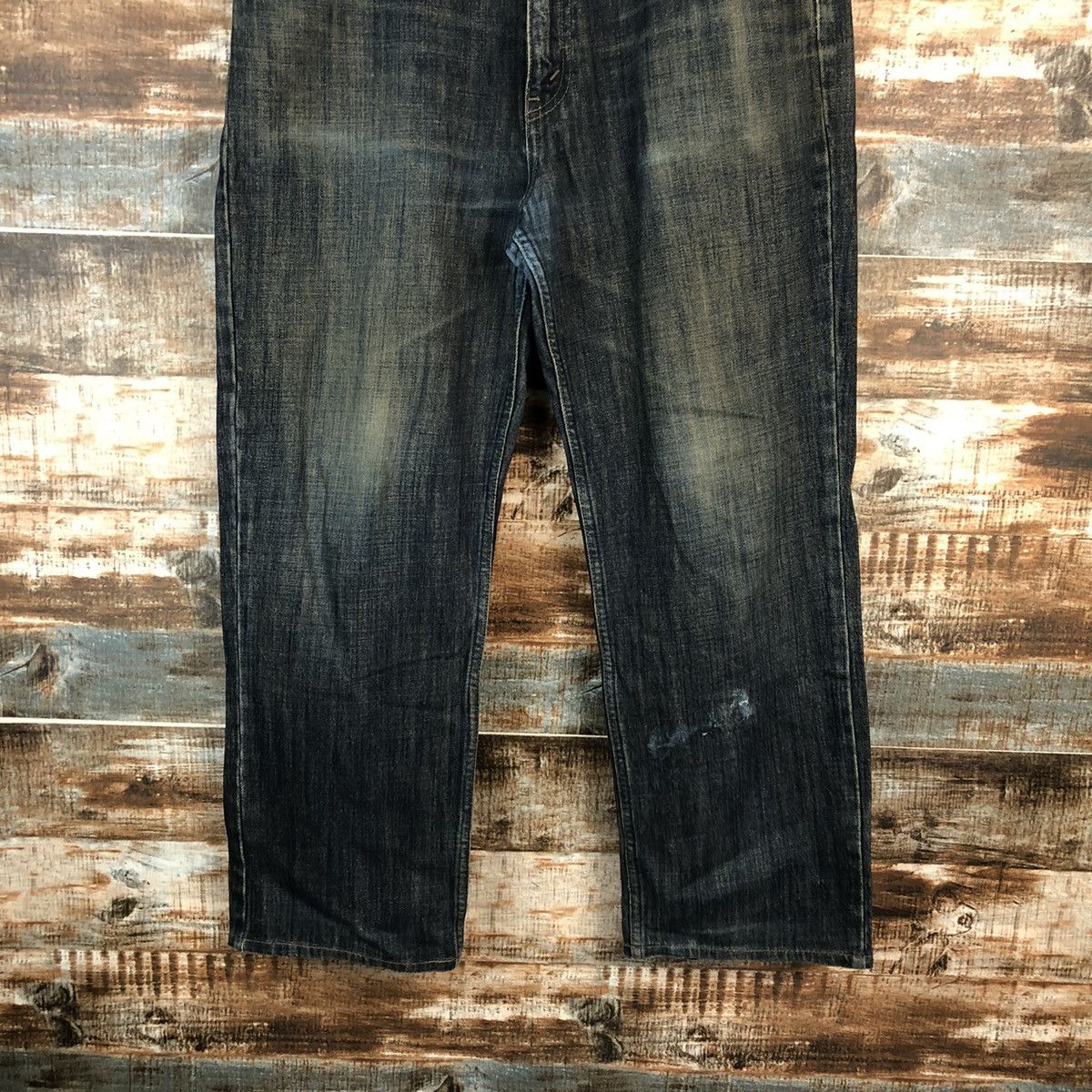 Levi's DLL Levis 533 Blue ripped Denim jeans Pants #C208 Size US 36 / EU 52 - 3 Thumbnail