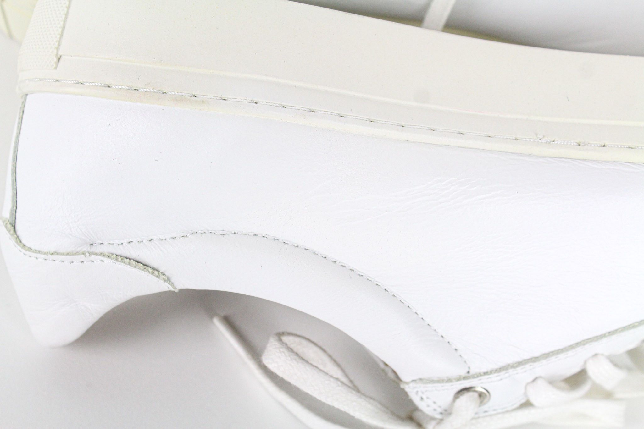 Suitsupply EU44 White Leather Laced Low-Top 72587 Size US 11 / EU 44 - 11 Thumbnail