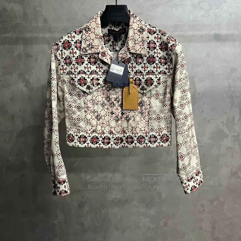 Louis Vuitton Louis Vuitton Cropped jacket with multi-color floral print Size XS / US 0-2 / IT 36-38 - 1 Thumbnail