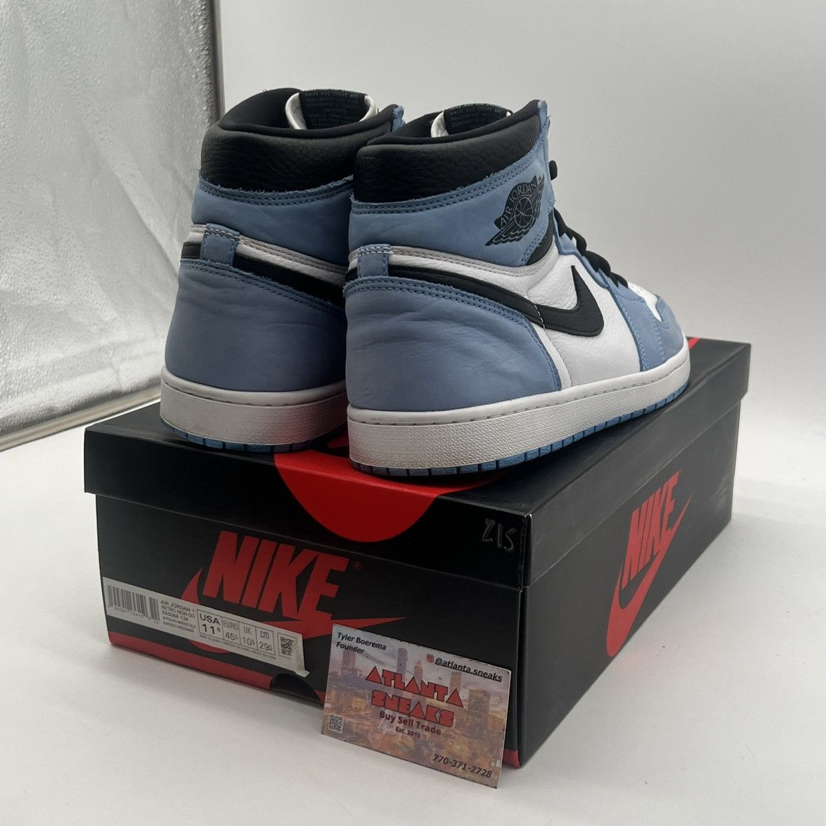 Jordan Brand Air Jordan 1 High University Blue Size US 11.5 / EU 44-45 - 5 Thumbnail