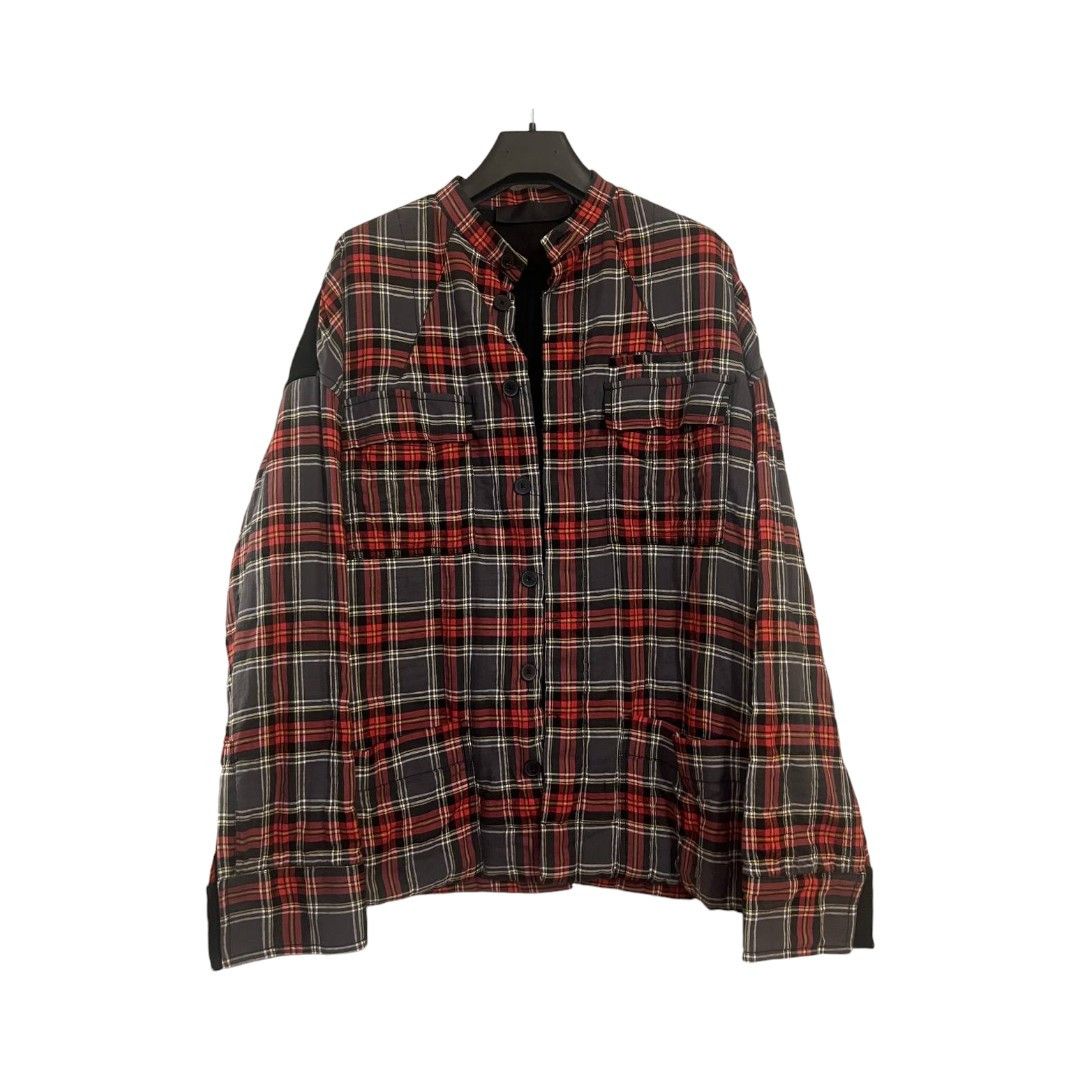 Haider Ackermann Red Metallic Glitter Silk Shirt | Grailed
