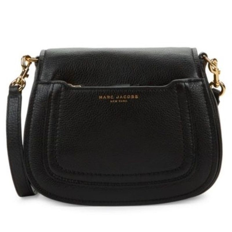 Marc Jacobs MARC JACOBS Pebbled Leather Empire City Crossbody Saddle Bag Size ONE SIZE - 9 Thumbnail