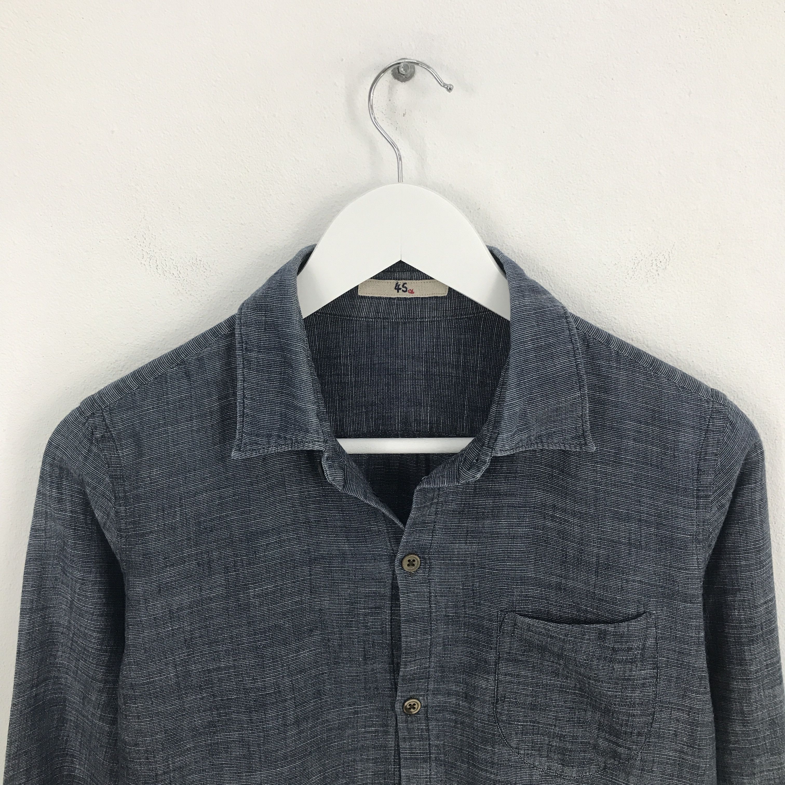 45rpm × Japanese Brand Rare 45rpm Japan Button Up Shirt Size US S / EU 44-46 / 1 - 2 Thumbnail