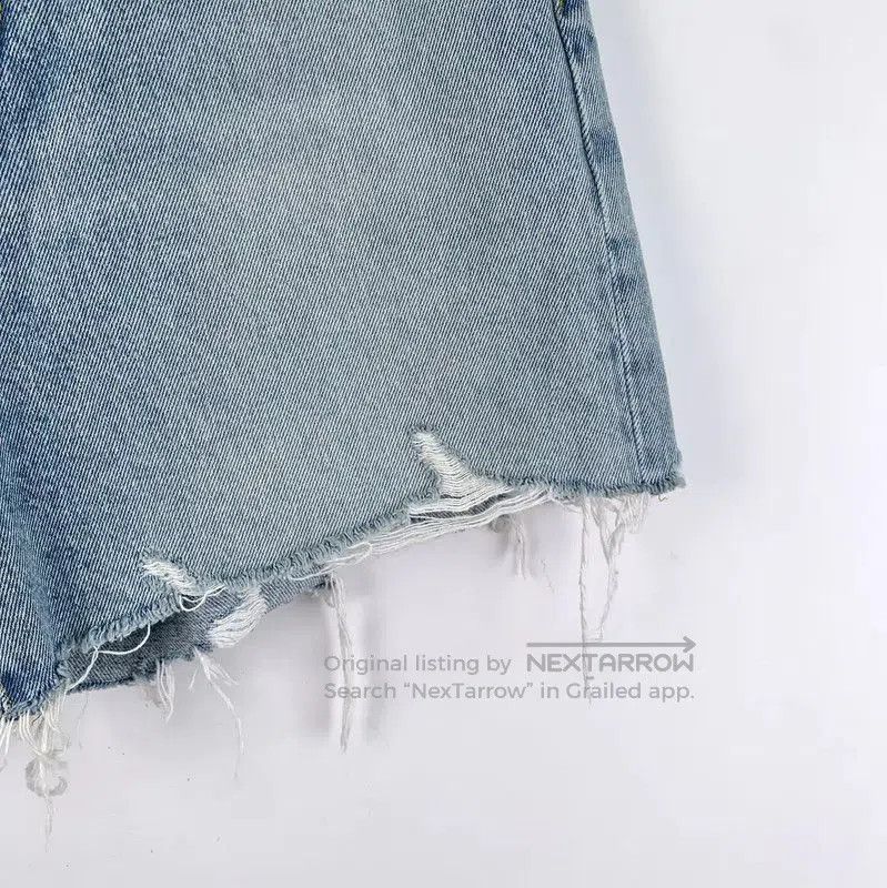 Balmain Balmain Blue Cotton Women's Shorts . Size 23" - 4 Thumbnail