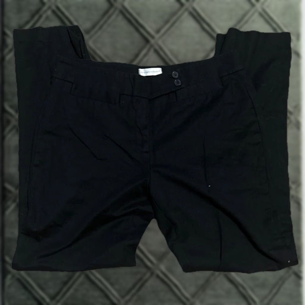 Vintage Christopher & Banks Pants Women's Regular Size 10 Black Straight Leg Dress Pants 33x30 EUC Size 32" / US 10 / IT 46 - 1 Thumbnail