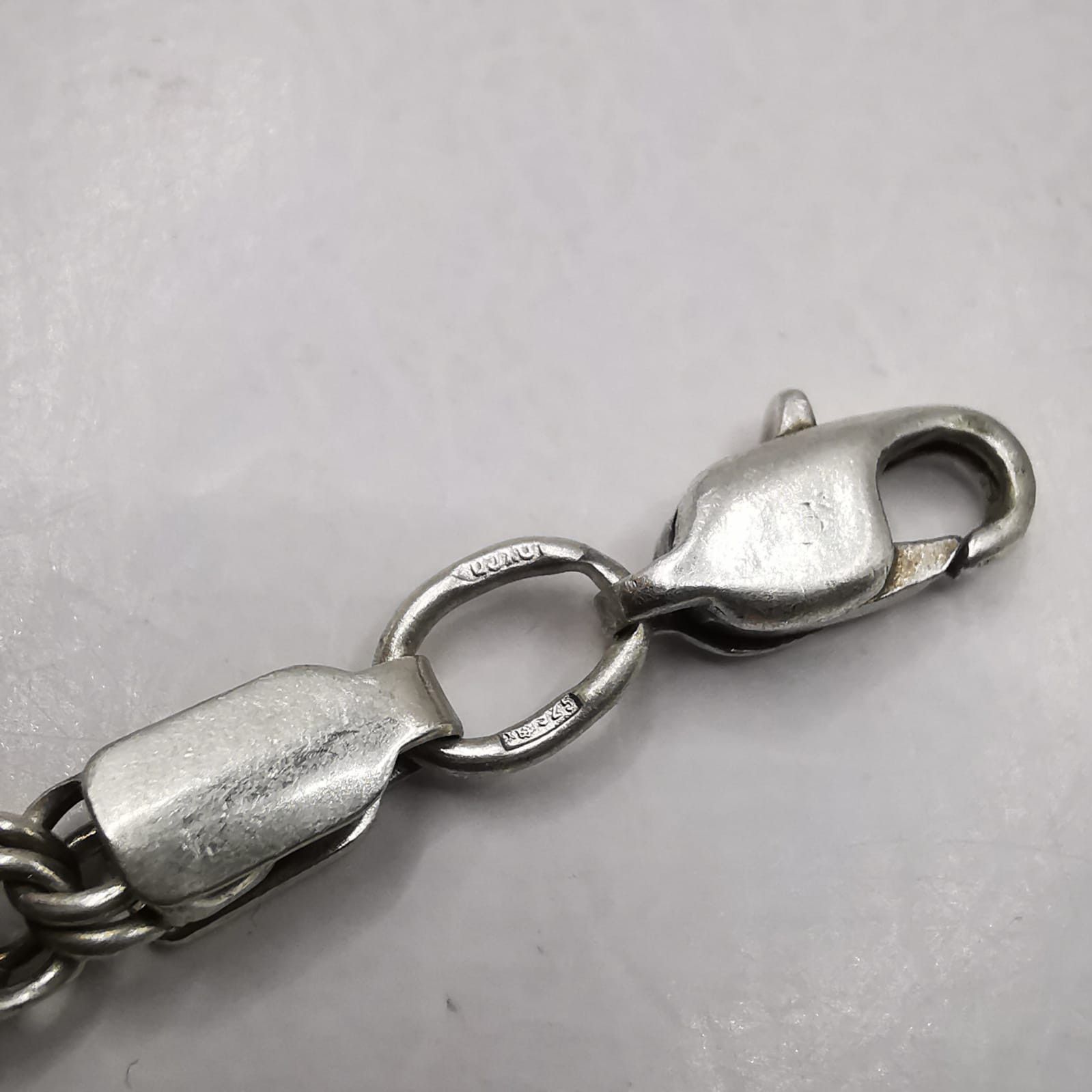 Sterling Silver Vintage Jewelry Chain, 925 Sterling Silver, Signed 23,82g Size ONE SIZE - 7 Thumbnail