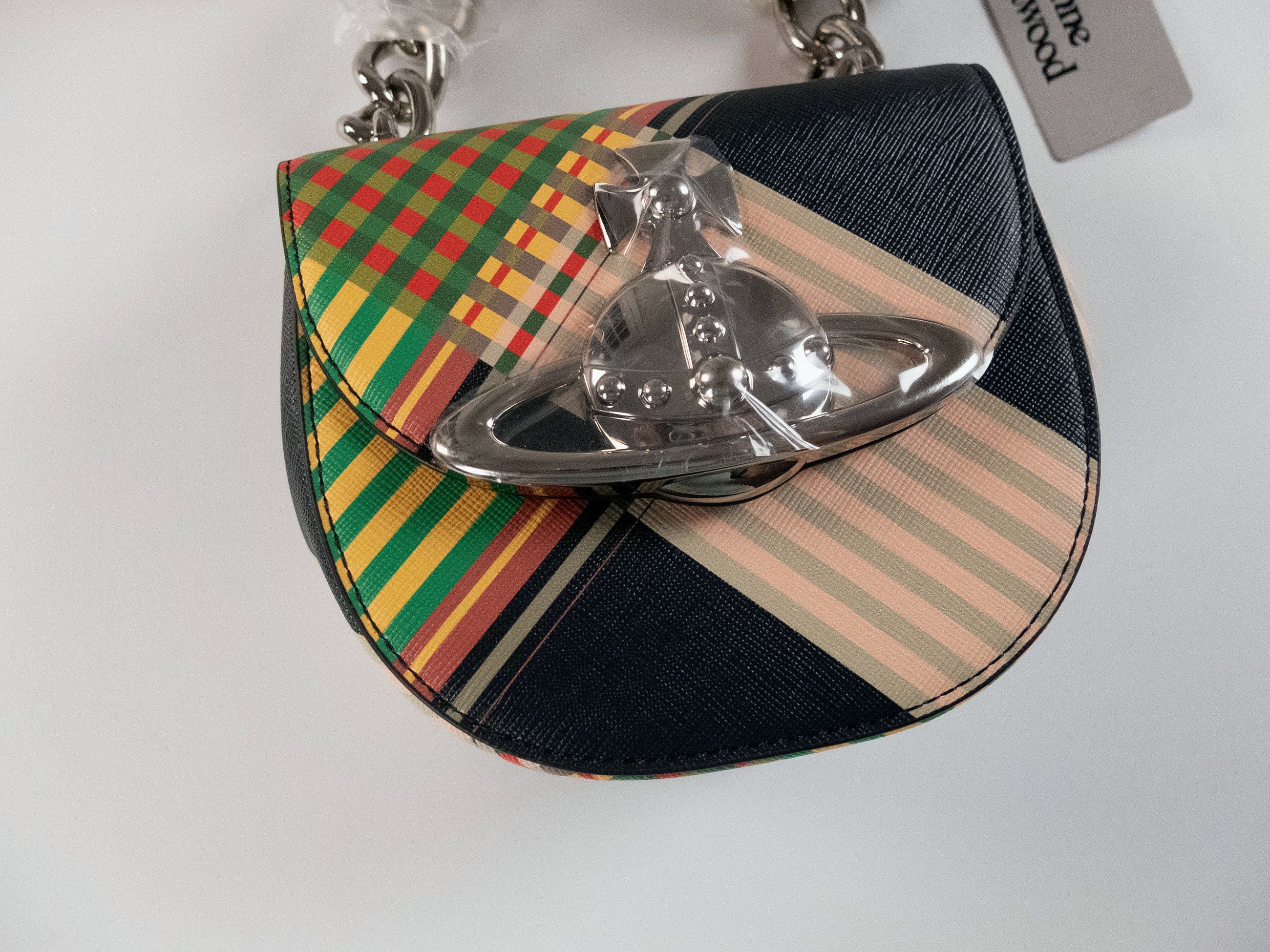 Vivienne Westwood VIVIENNE WESTWOOD Jodie tartan coated canvas saddle bag Size ONE SIZE - 8 Thumbnail