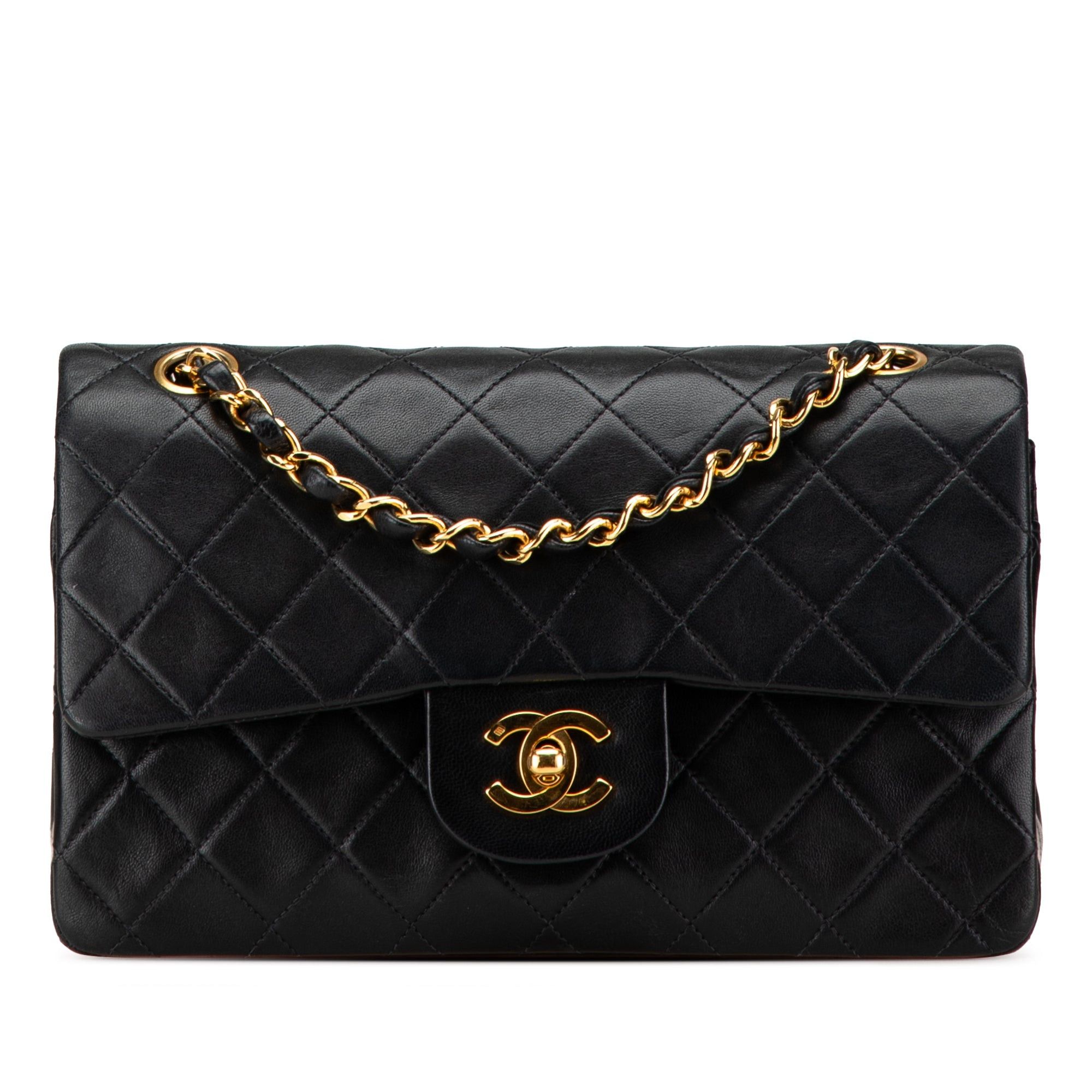 Chanel Chanel Small Classic Lambskin Double Flap Black Size ONE SIZE - 1 Thumbnail