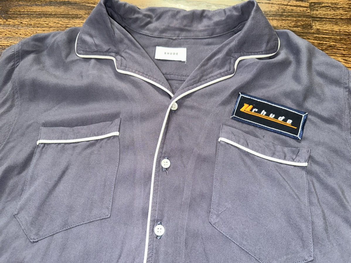 Rhude Rhude L/S Button Up Mechanic PJ Night Shirt Gray Size Large Size US L / EU 52-54 / 3 - 6 Thumbnail